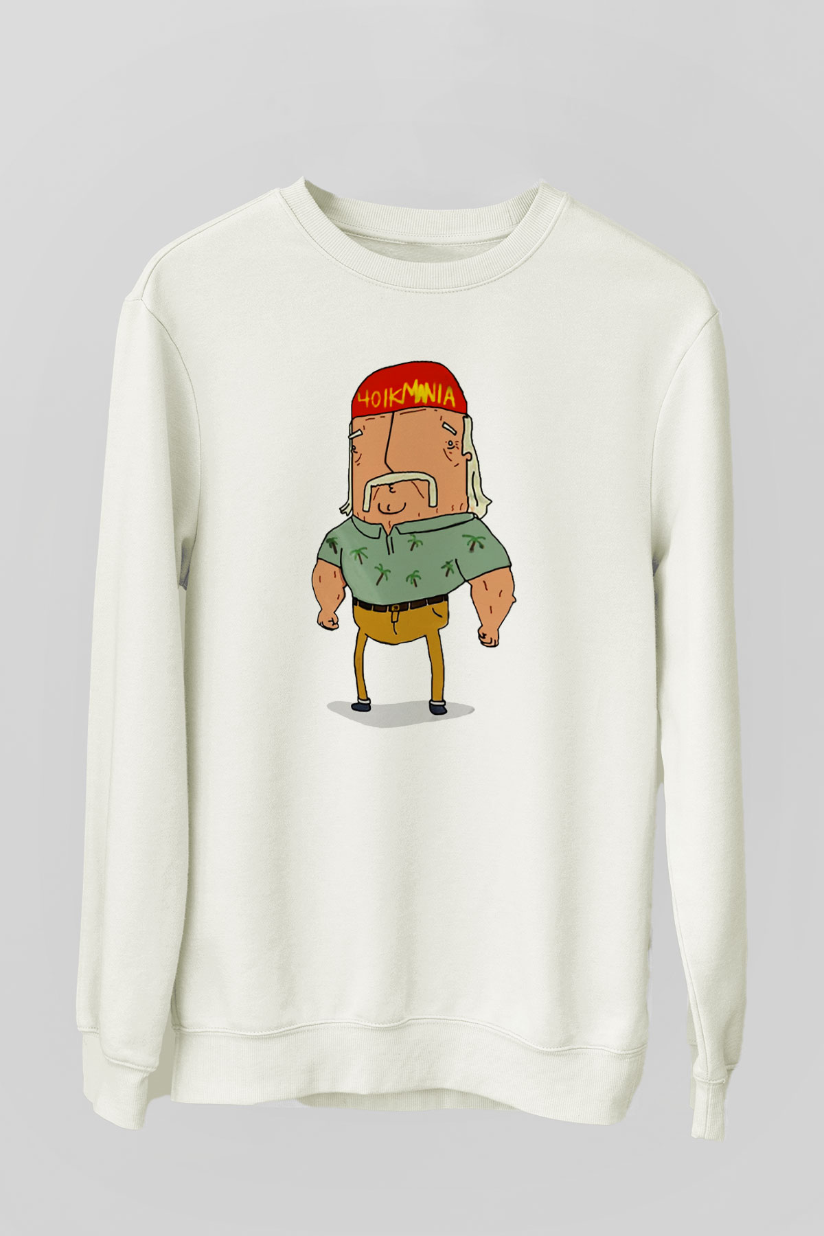 Hulk Hogan Beyaz Unisex Sweatshirt