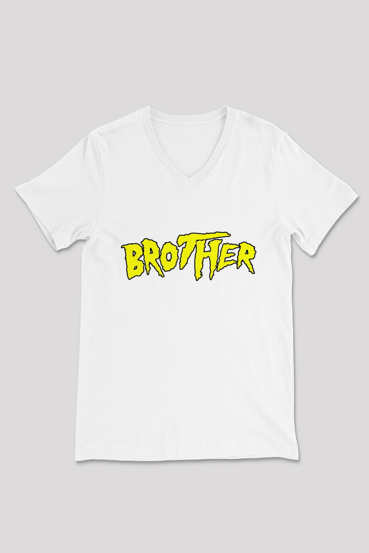 Hulk Hogan Beyaz Unisex  V Yaka Tişört