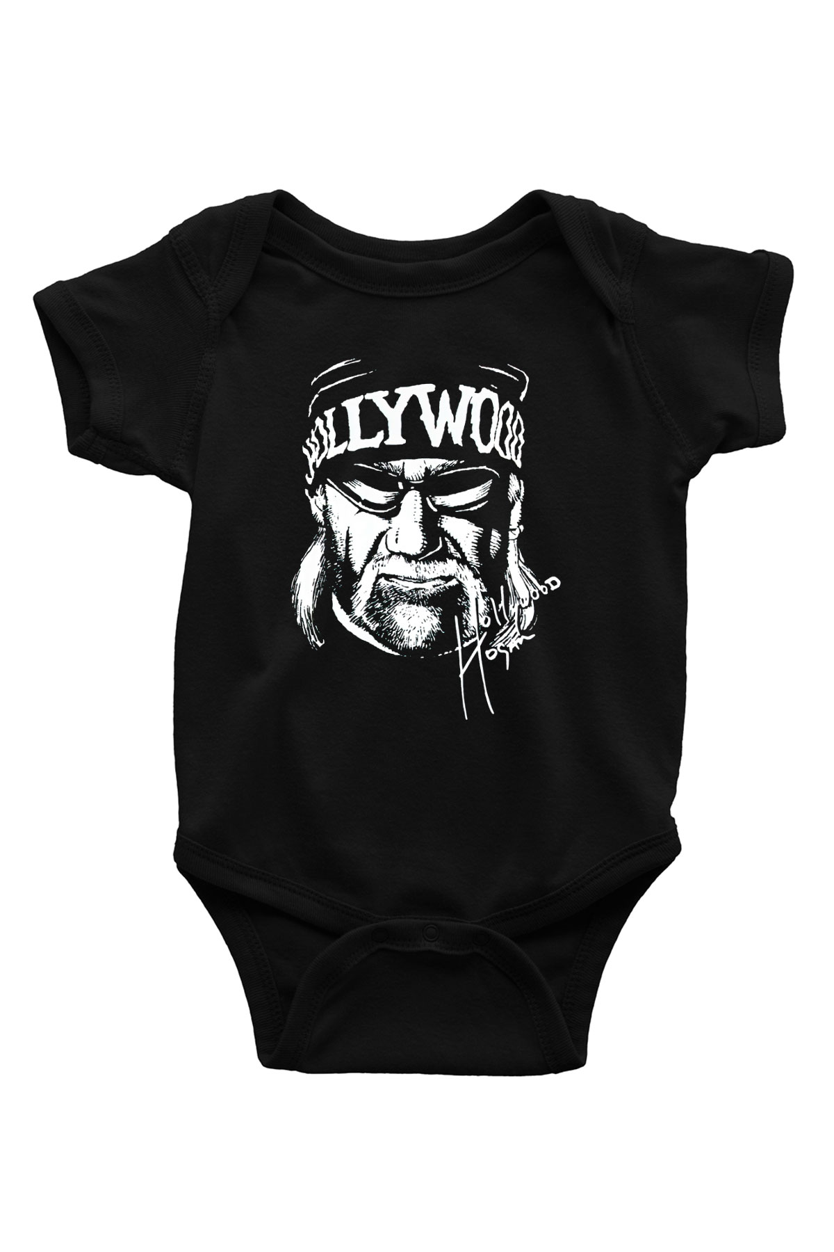 Hulk Hogan Siyah Bebek Body - Zıbın