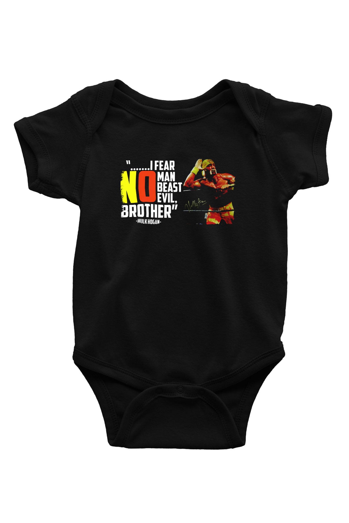 Hulk Hogan Siyah Bebek Body - Zıbın