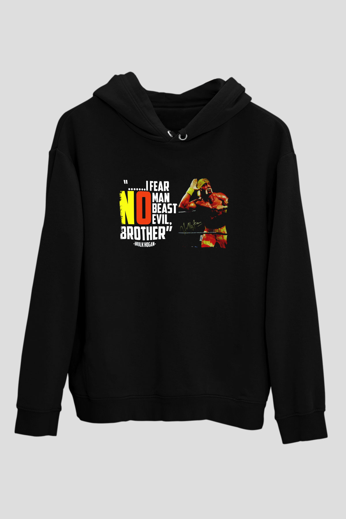 Hulk Hogan Siyah Unisex Hoodie