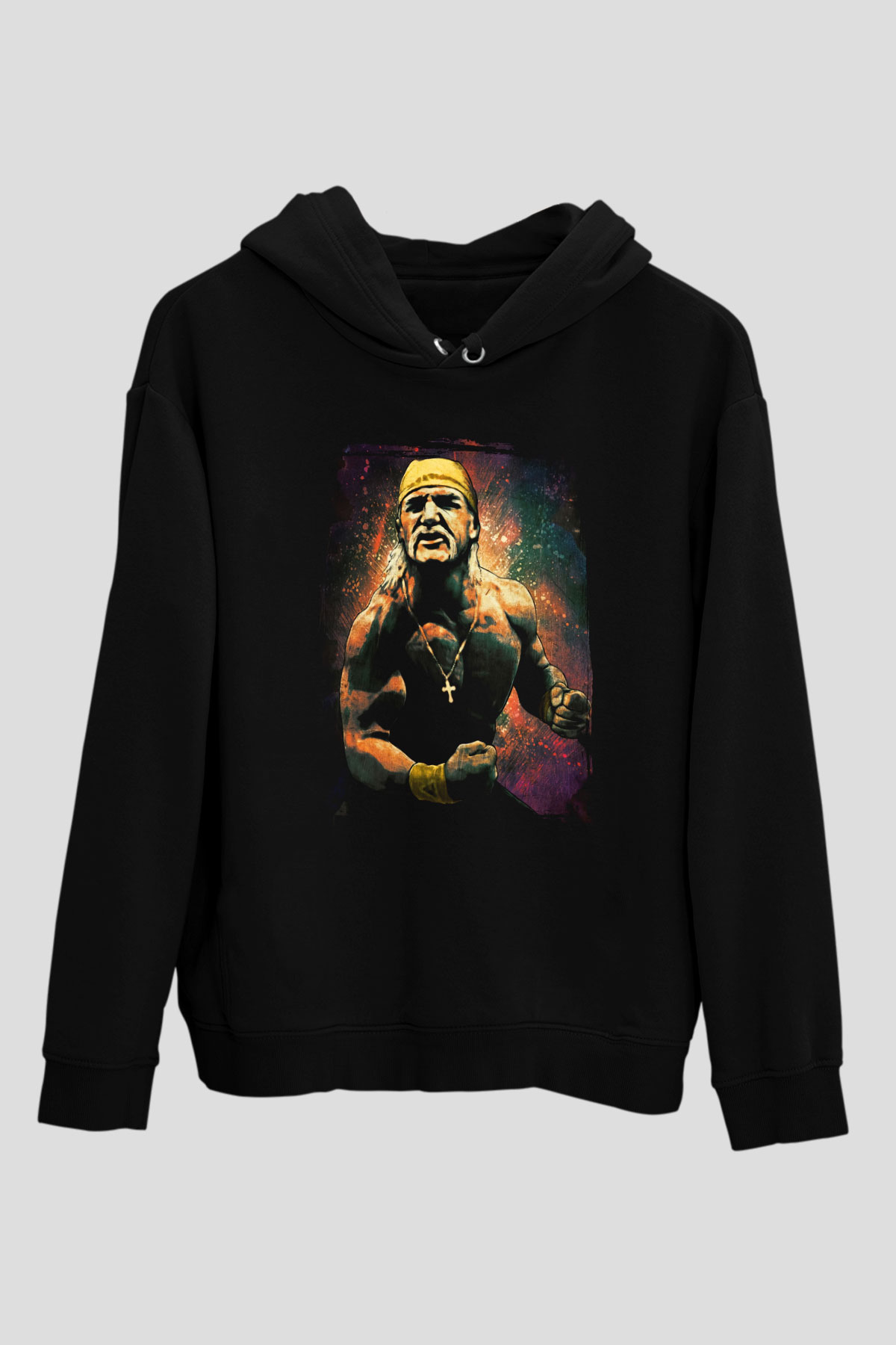 Hulk Hogan Siyah Unisex Hoodie