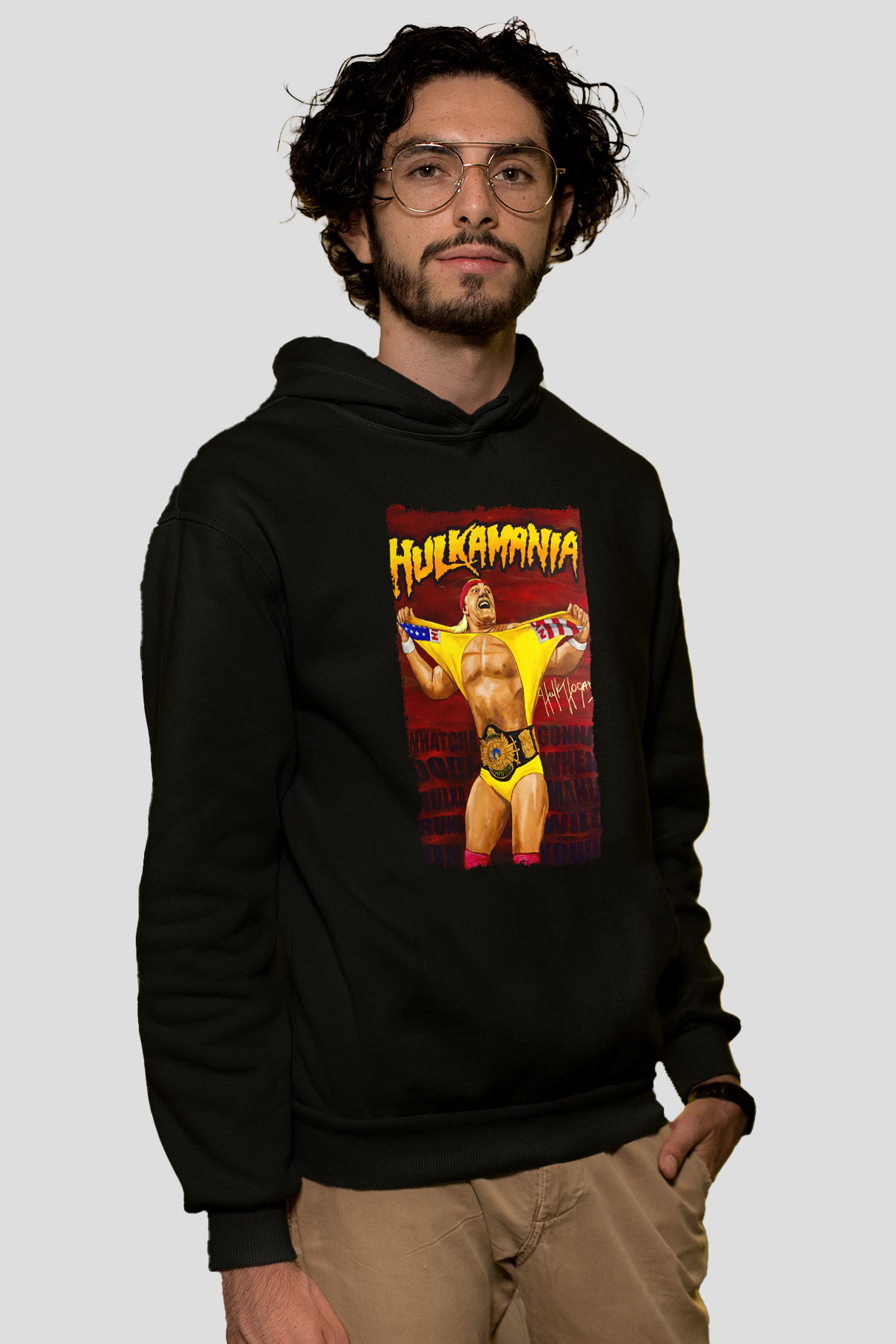 Hulk Hogan Siyah Unisex Hoodie