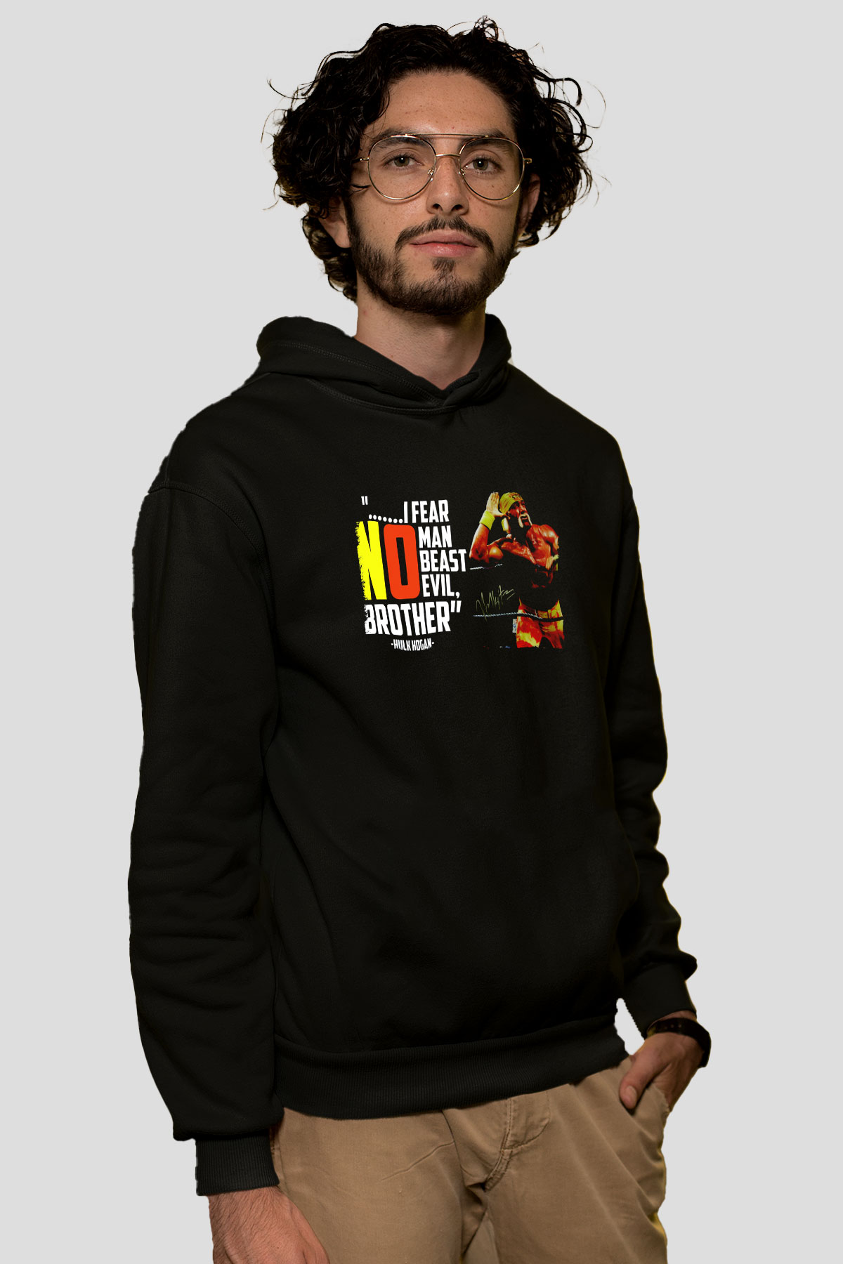 Hulk Hogan Siyah Unisex Hoodie
