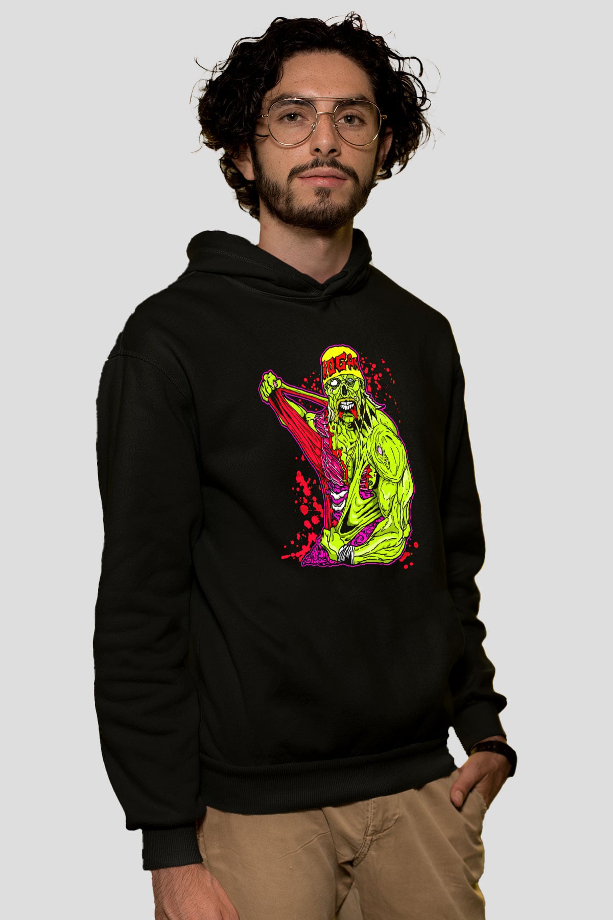 Hulk Hogan Siyah Unisex Hoodie