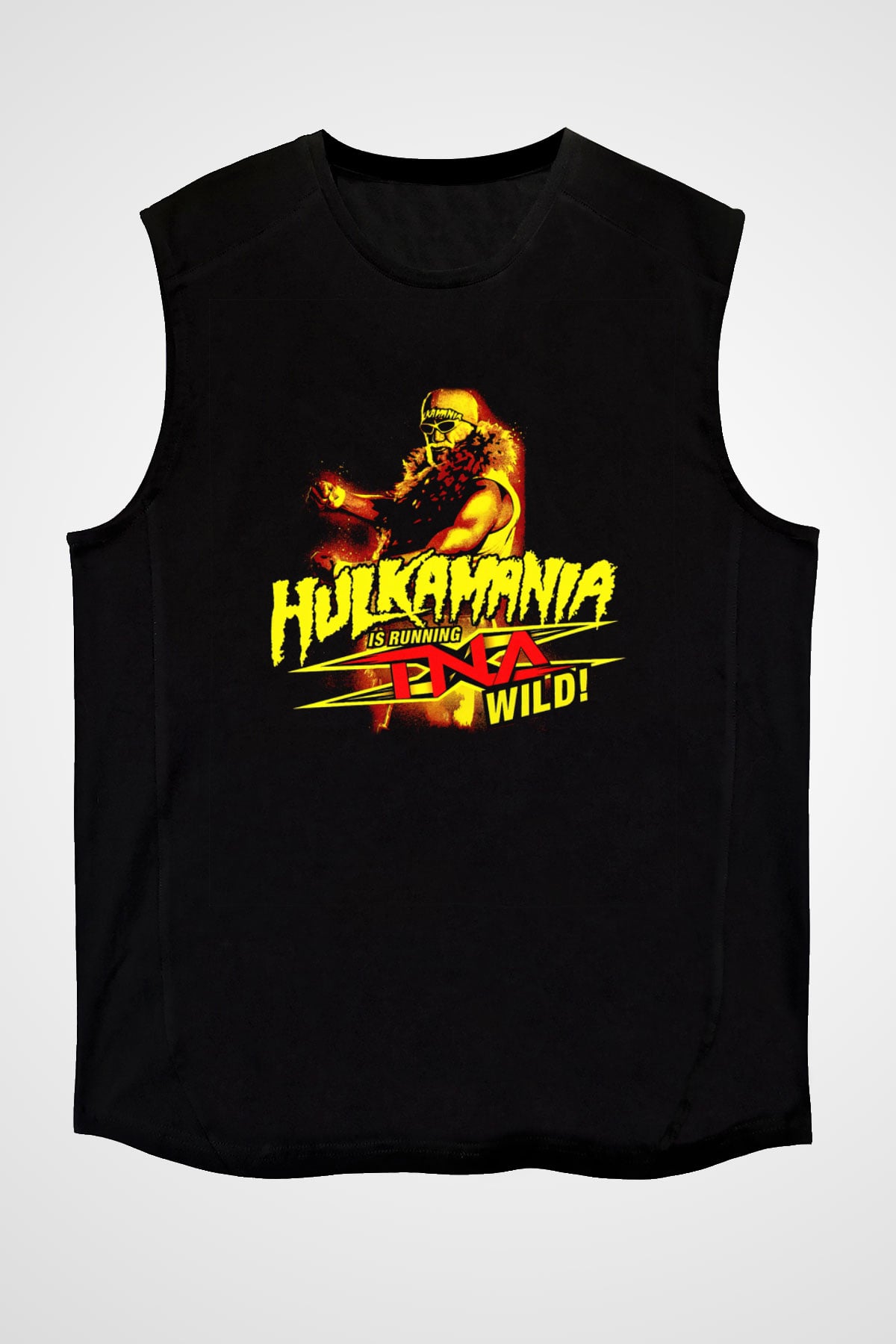 Hulk Hogan Siyah Unisex  Kolsuz Tişört
