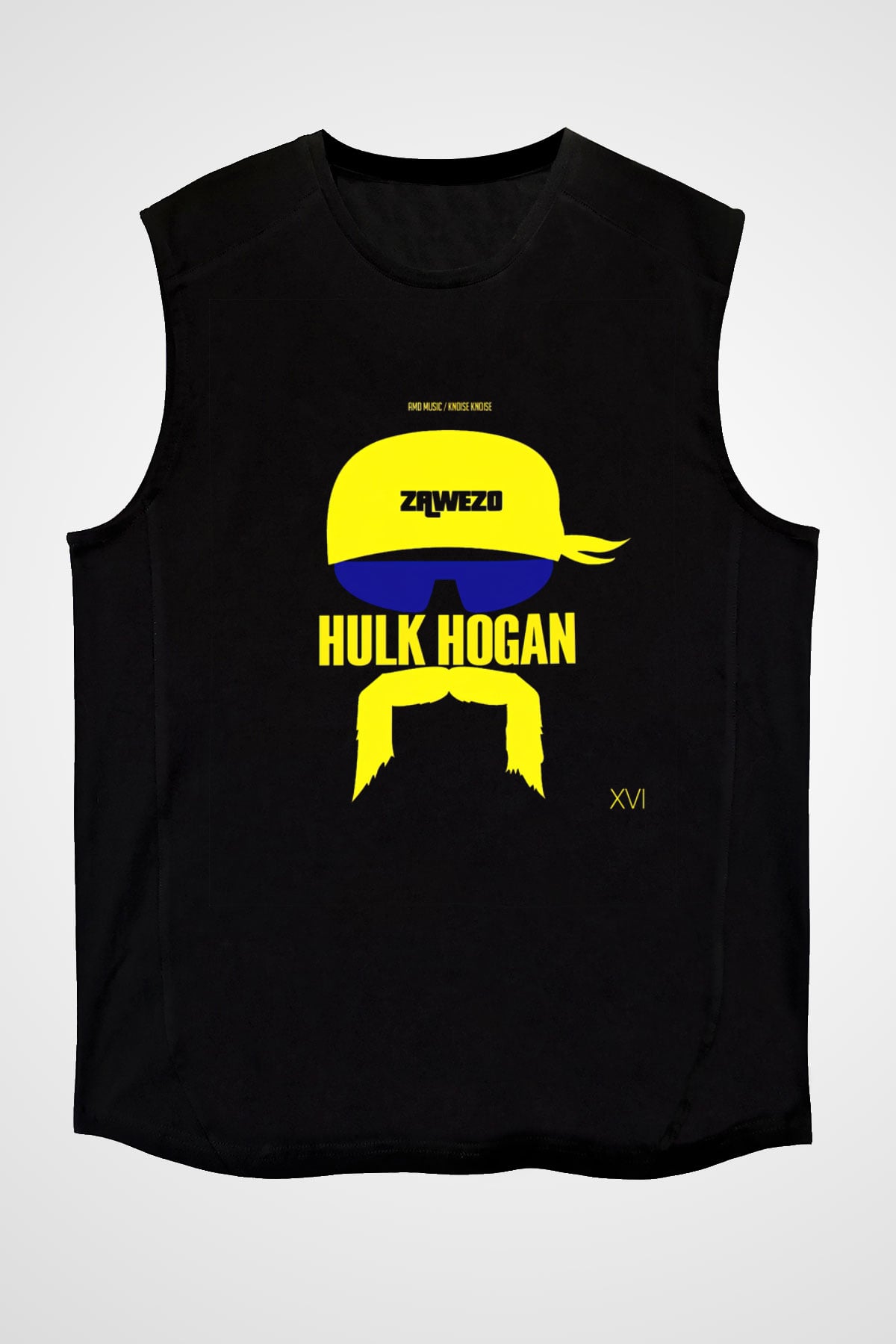 Hulk Hogan Siyah Unisex Kolsuz Tişört