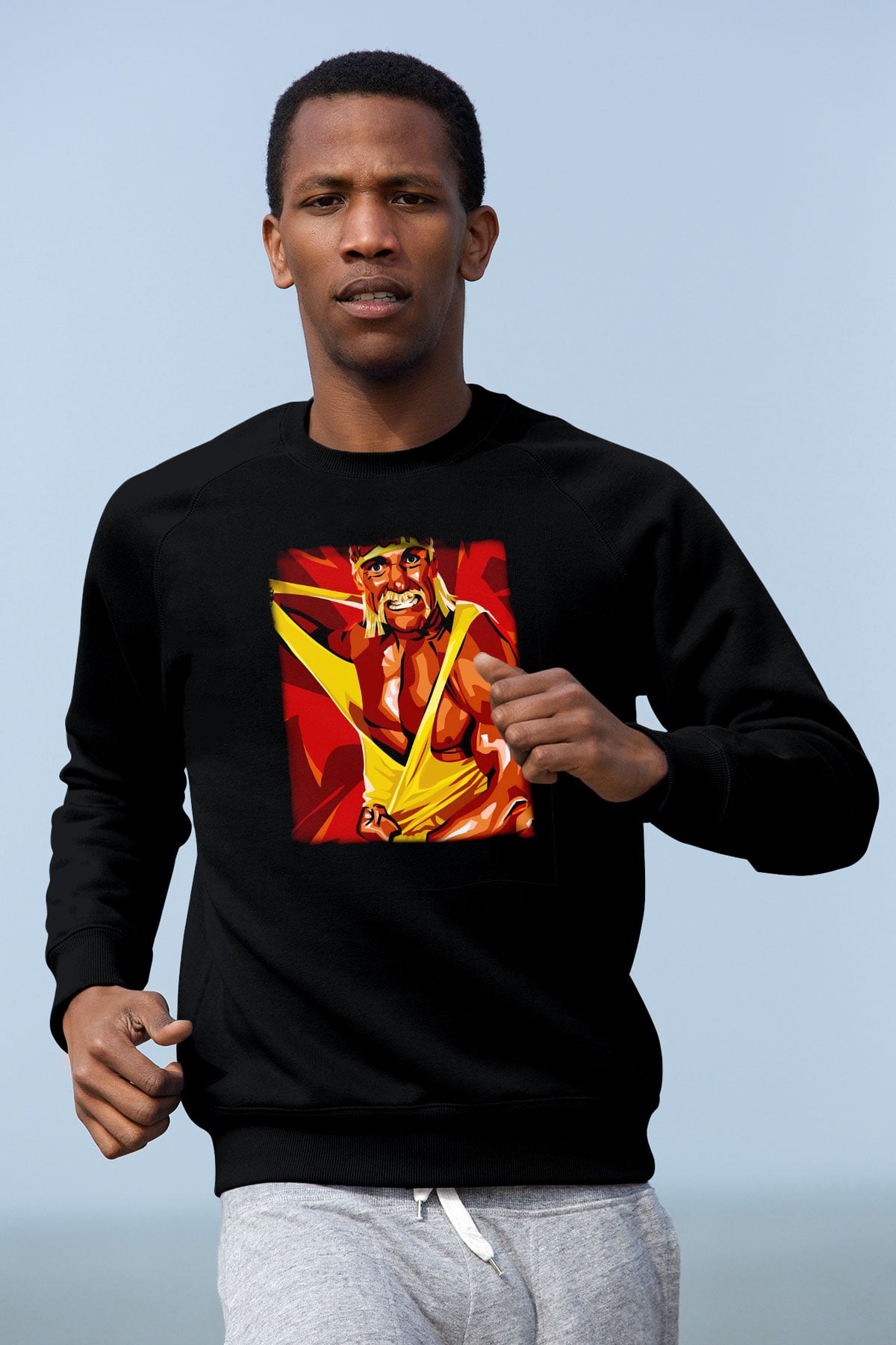 Hulk Hogan Siyah Unisex  Sweatshirt