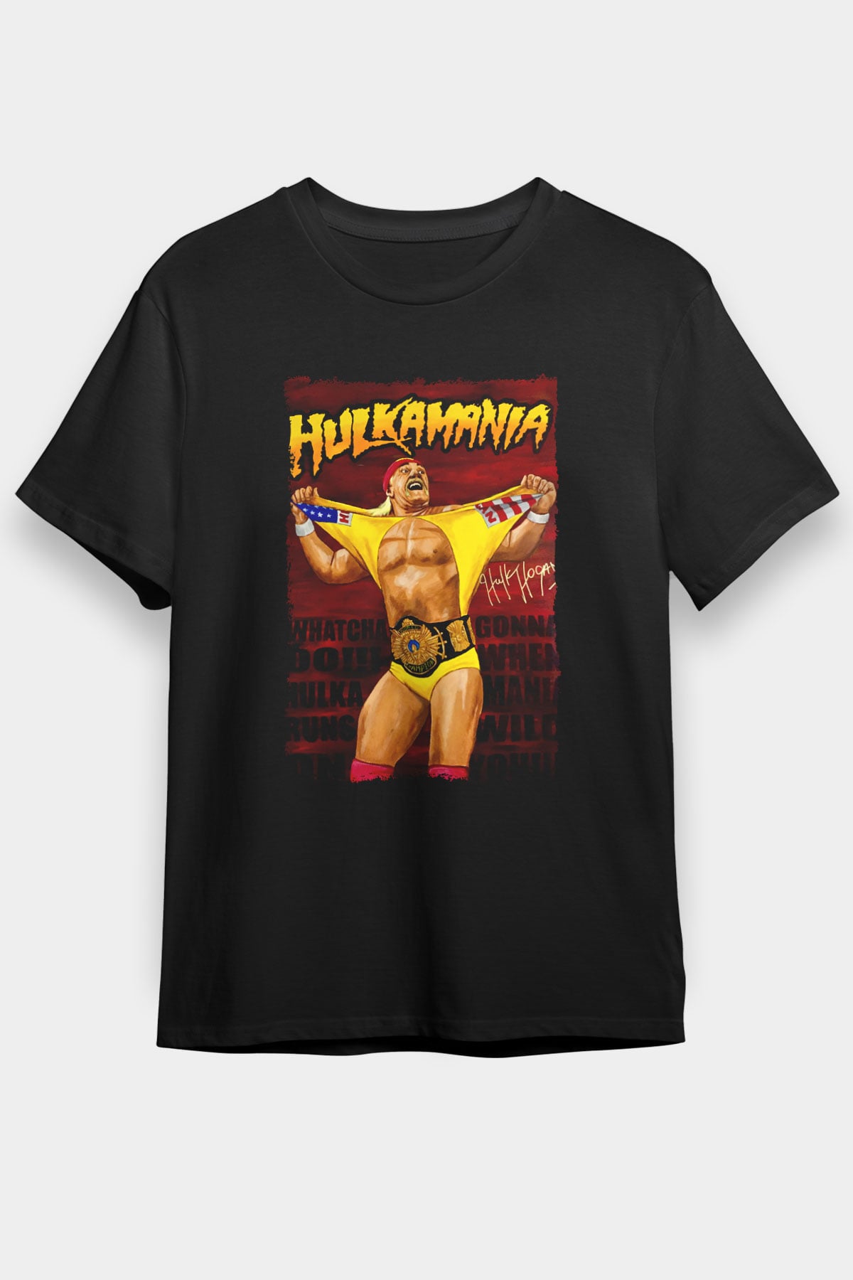 Hulk Hogan Siyah Unisex Tişört