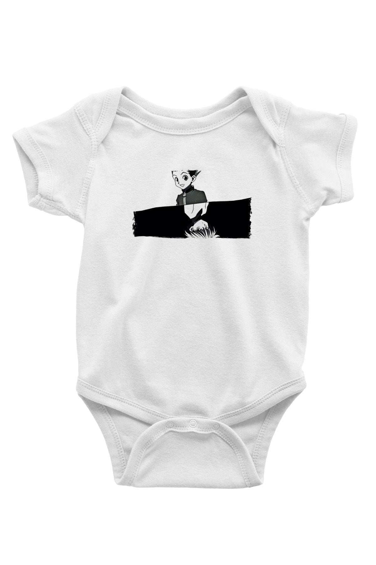 Hunter X Hunter Baskılı Beyaz Unisex Bebek Body - Zıbın