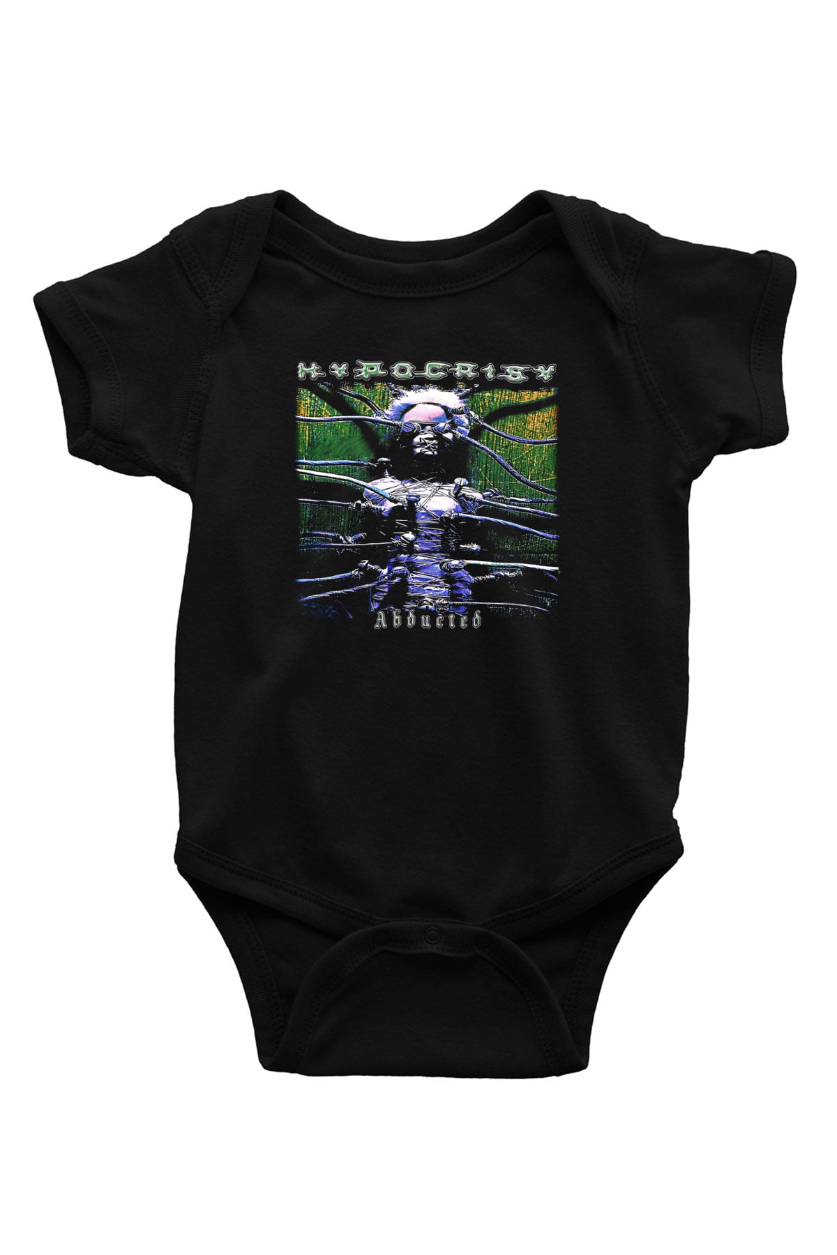Hypocrispy Baskılı Unisex Siyah Bebek Body - Zıbın