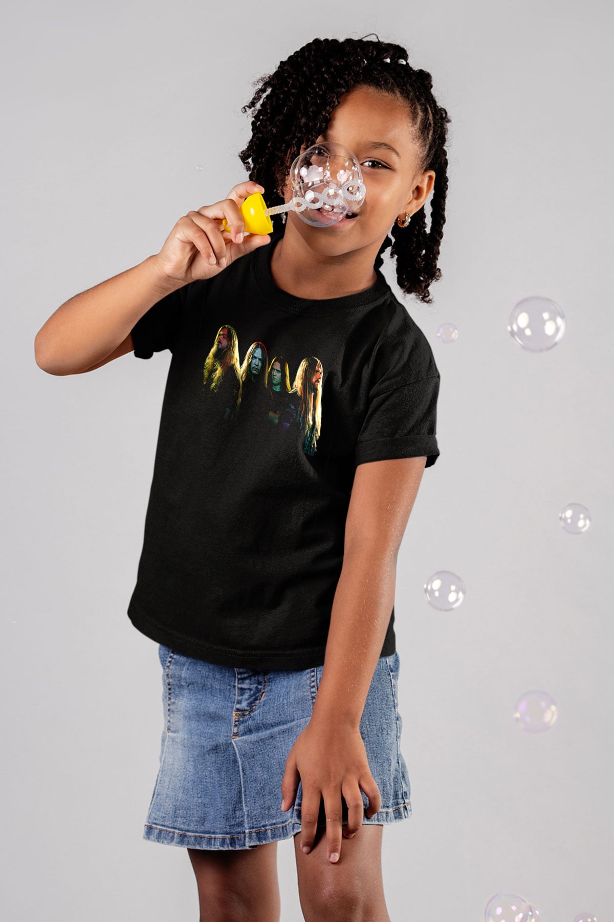 Hypocrispy Baskılı Unisex Siyah Çocuk Tişört - Tshirt