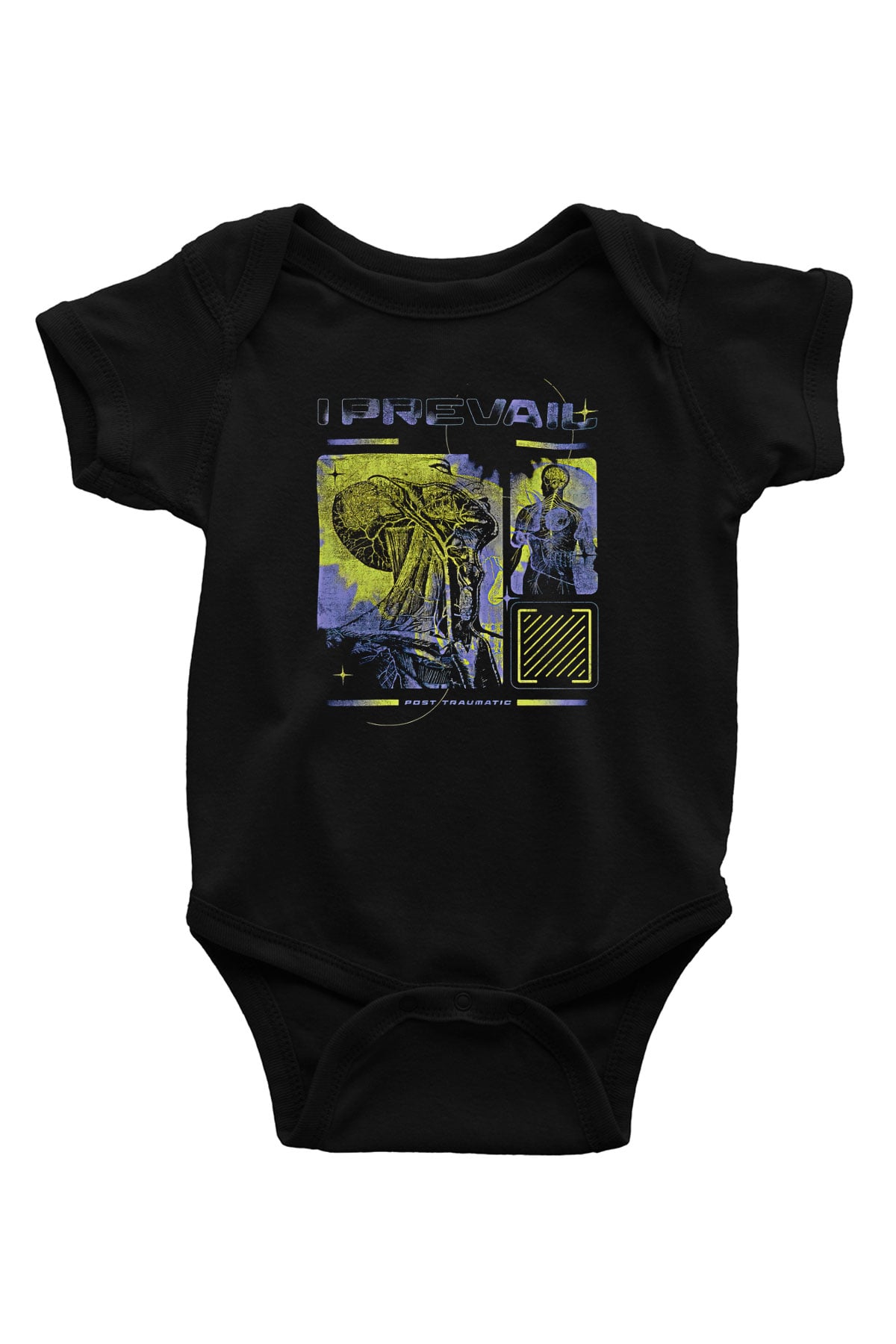 I Prevail Baskılı Unisex Siyah Bebek Body - Zıbın