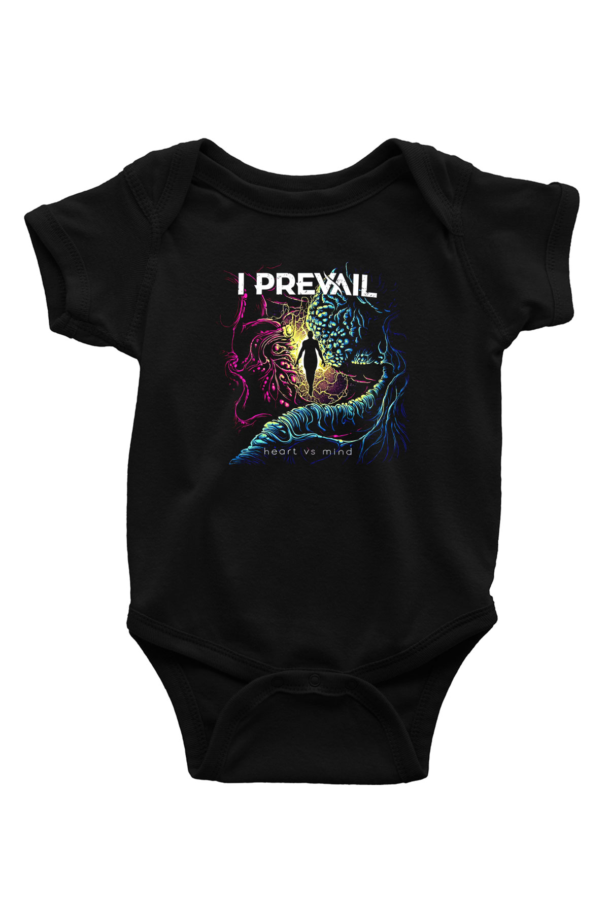 I Prevail Baskılı Unisex Siyah Bebek Body - Zıbın