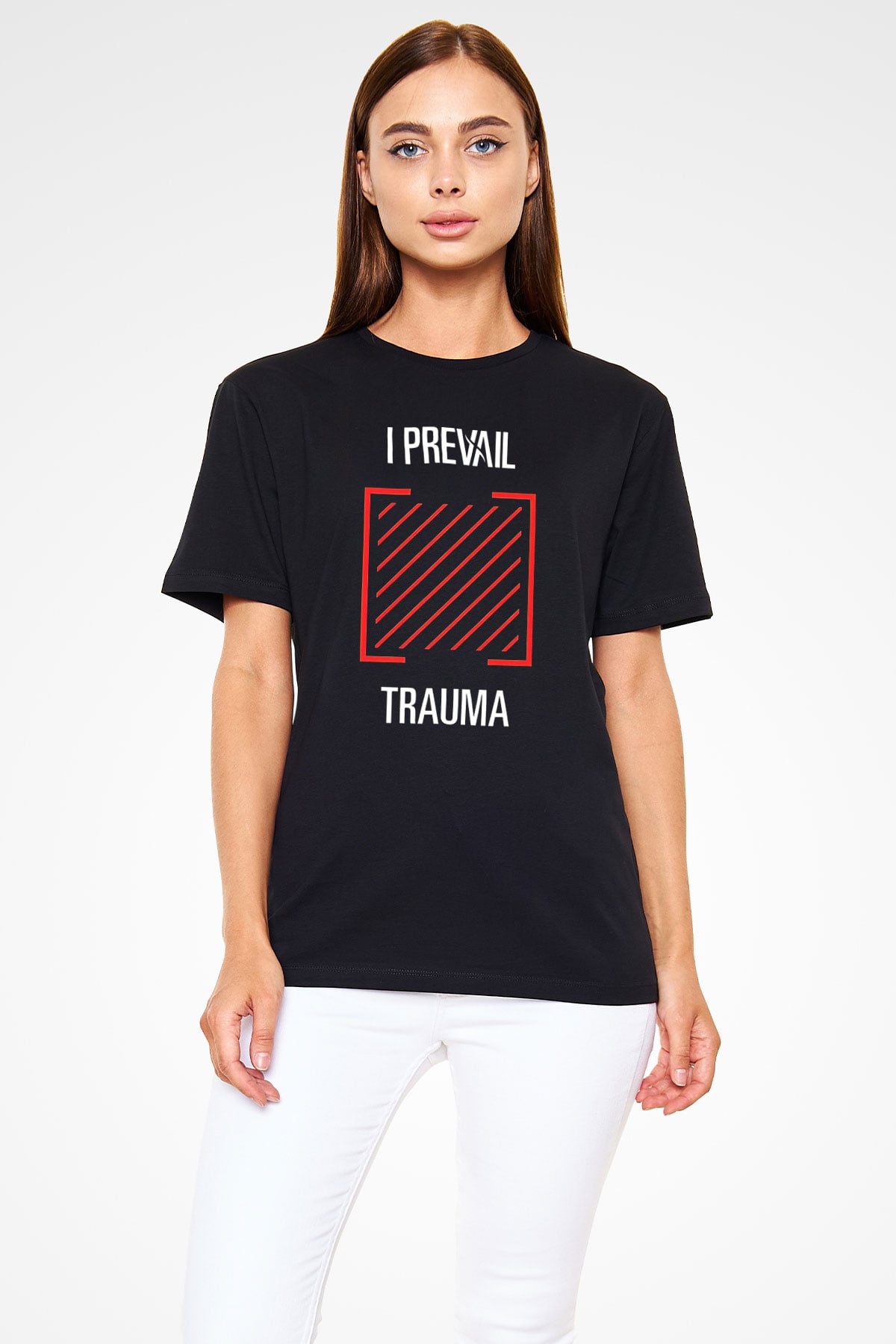 I Prevail Baskılı Unisex Siyah Tişört - Tshirt