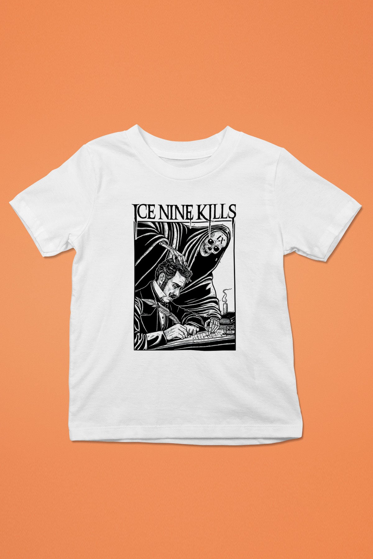 Ice Nine Kills Baskılı Beyaz Unisex Beyaz Çocuk Tişört - Tshirt
