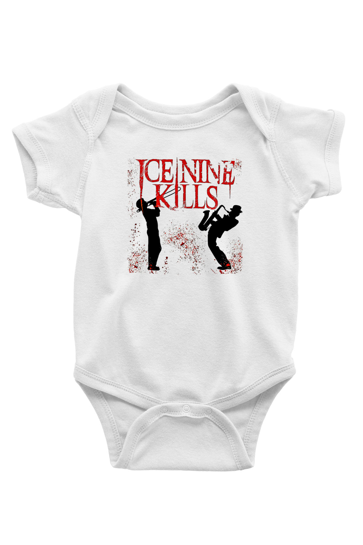 Ice Nine Kills Baskılı Beyaz Unisex Bebek Body - Zıbın