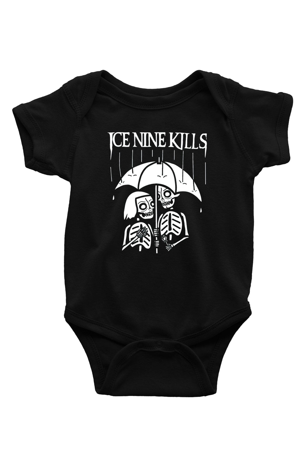 Ice Nine Kills Baskılı Unisex Siyah Bebek Body - Zıbın