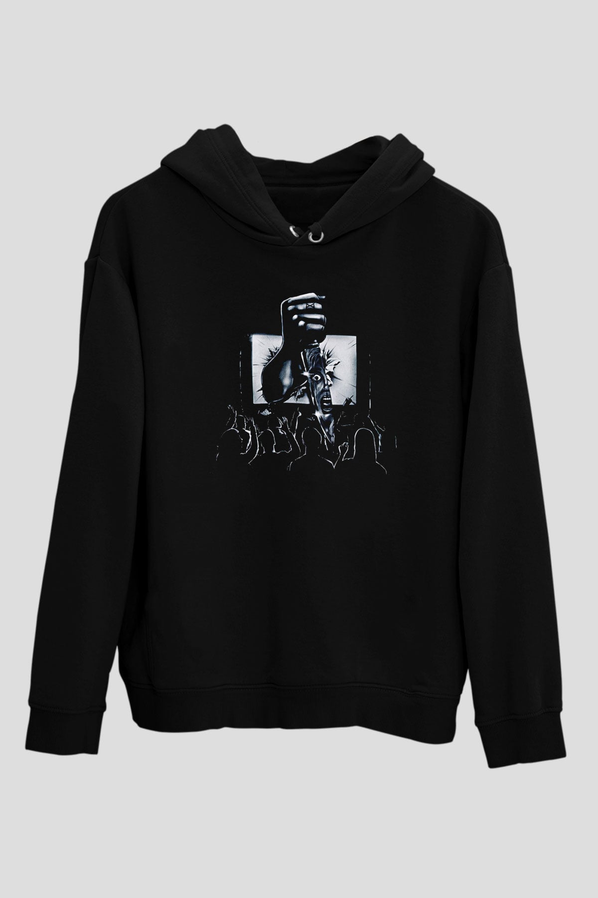 Ice Nine Kills Baskılı Unisex Siyah Kapüşonlu Sweatshirt