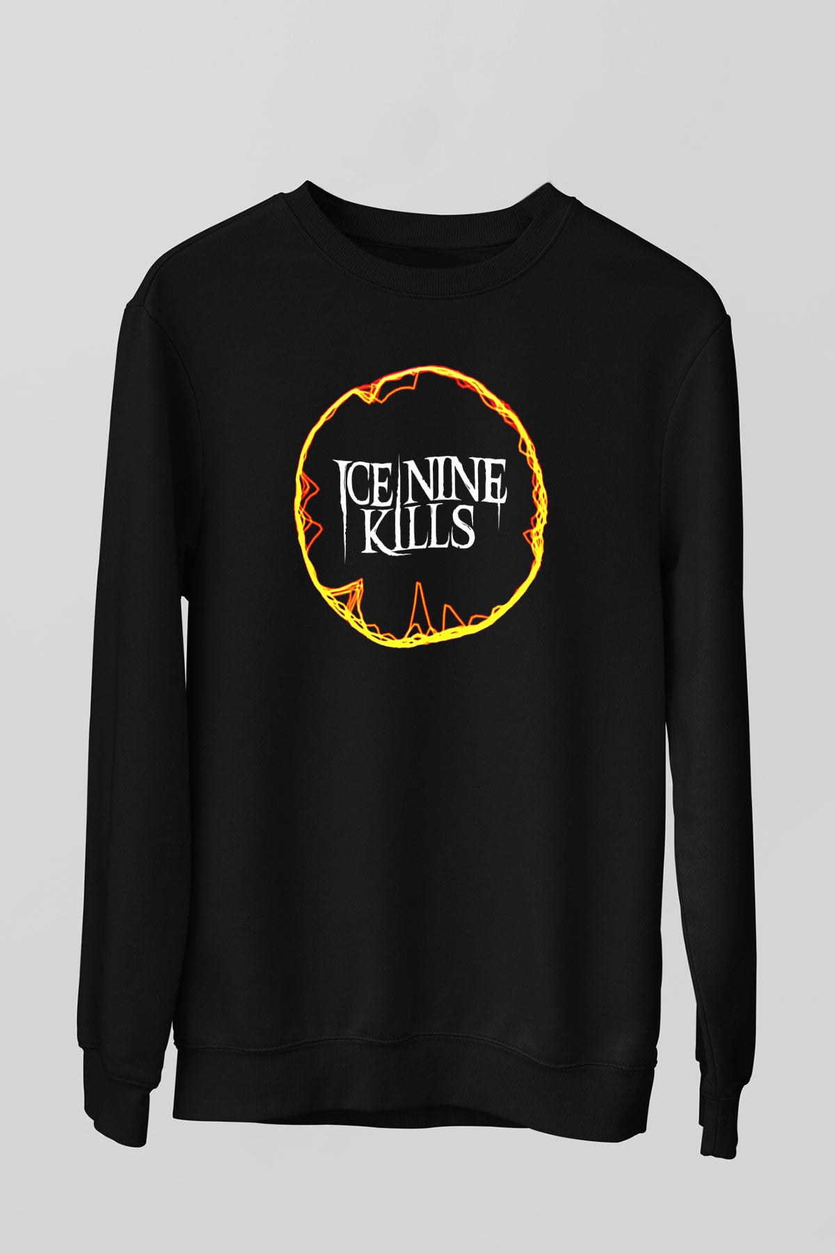 Ice Nine Kills Baskılı Unisex Siyah Sweatshirt
