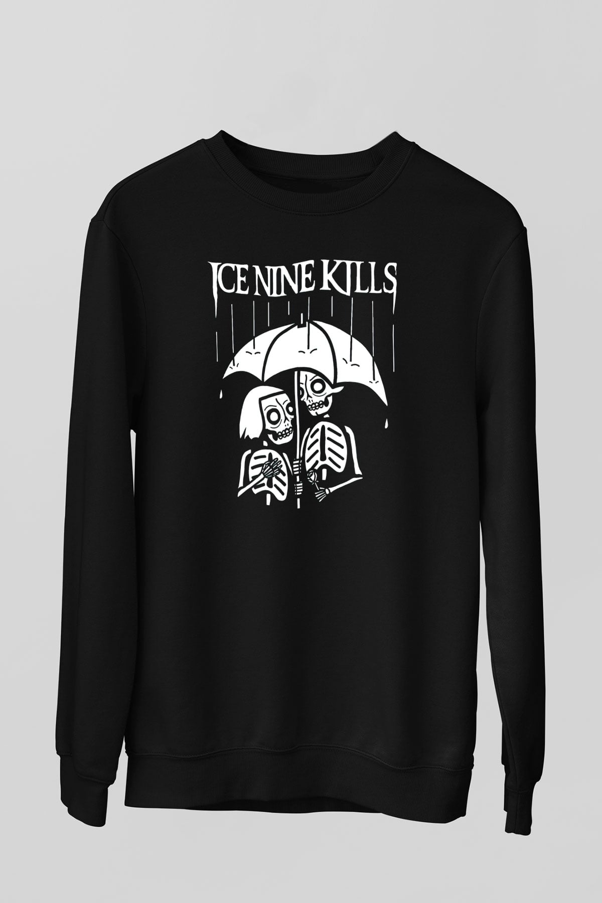 Ice Nine Kills Baskılı Unisex Siyah Sweatshirt