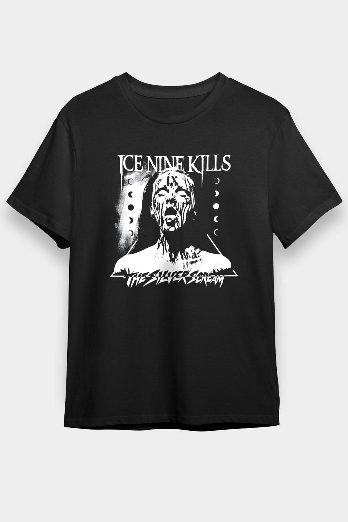 Ice Nine Kills Baskılı Unisex Siyah Tişört - Tshirt