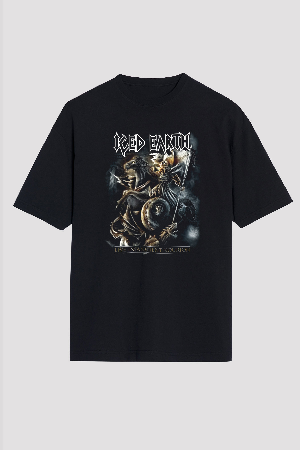 Iced Earth Siyah Unisex Oversize Tişört T-Shirt