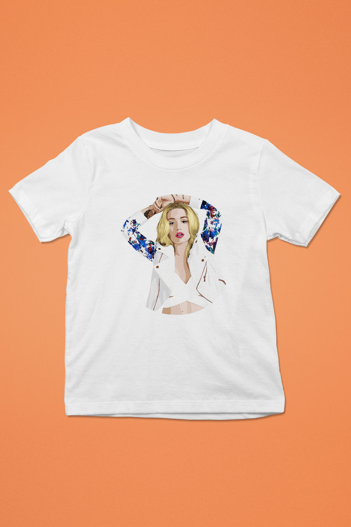 Iggy Azalea Beyaz Unisex Çocuk Tişört