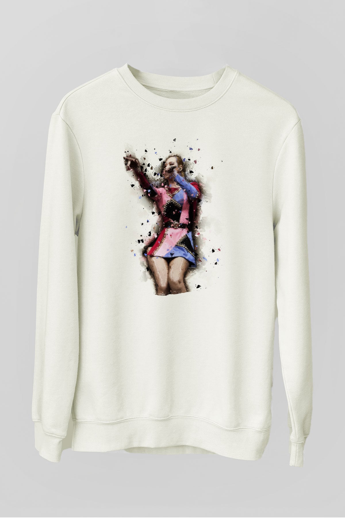 Iggy Azalea Beyaz Unisex Sweatshirt