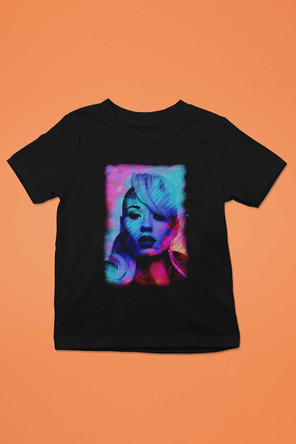 Iggy Azalea Siyah Unisex Çocuk Tişört