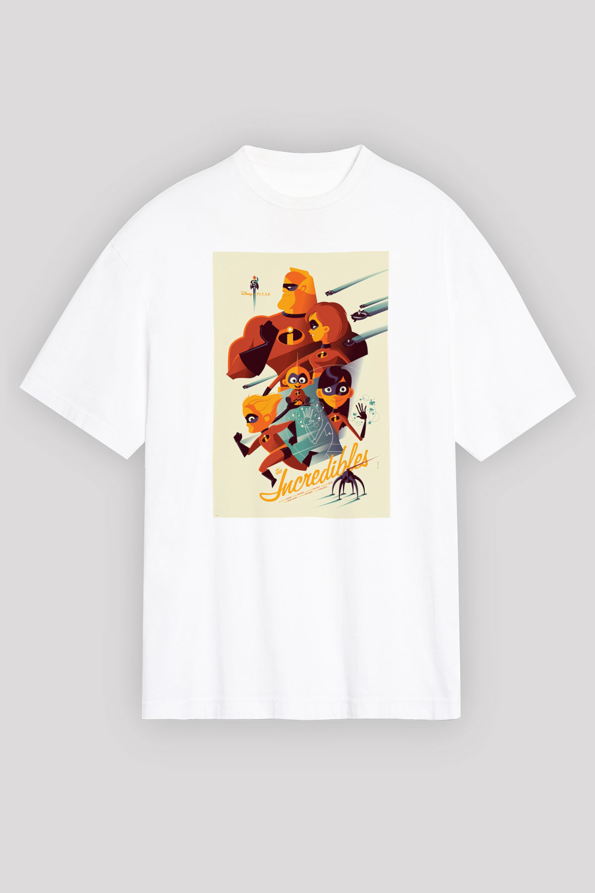 Incredibles (The) Beyaz Unisex Oversize Tişört T-Shirt