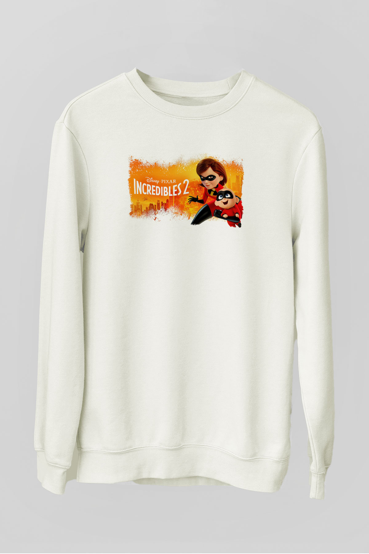 Incredibles (The) Beyaz Unisex Sweatshirt