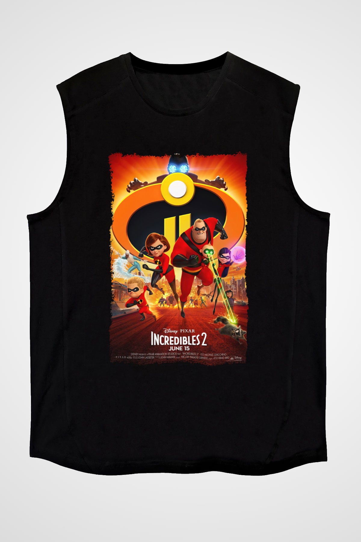 Incredibles (The) Siyah Unisex Kolsuz Tişört