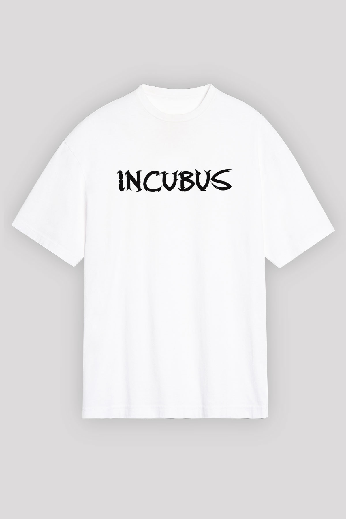Incubus Beyaz Unisex Oversize Tişört T-Shirt