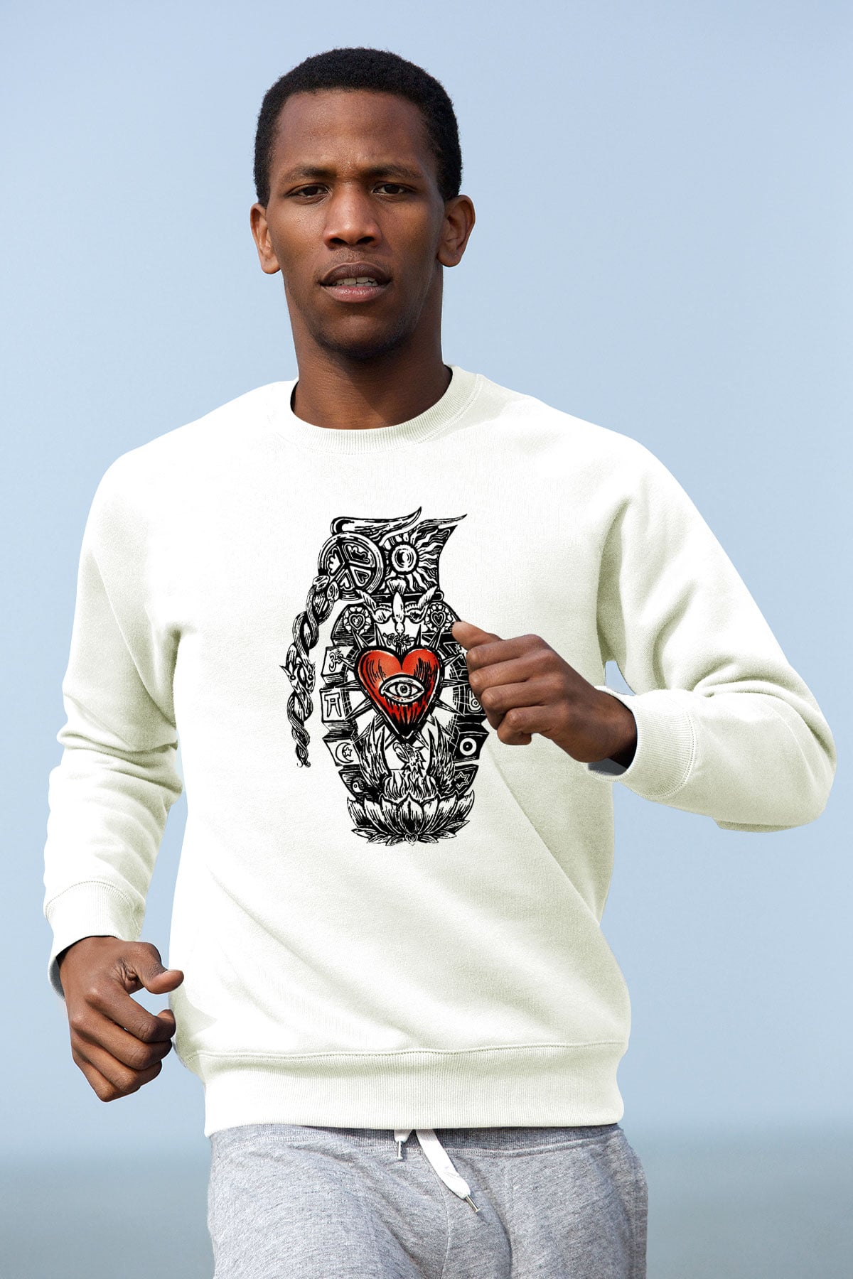 Incubus Beyaz Unisex Sweatshirt