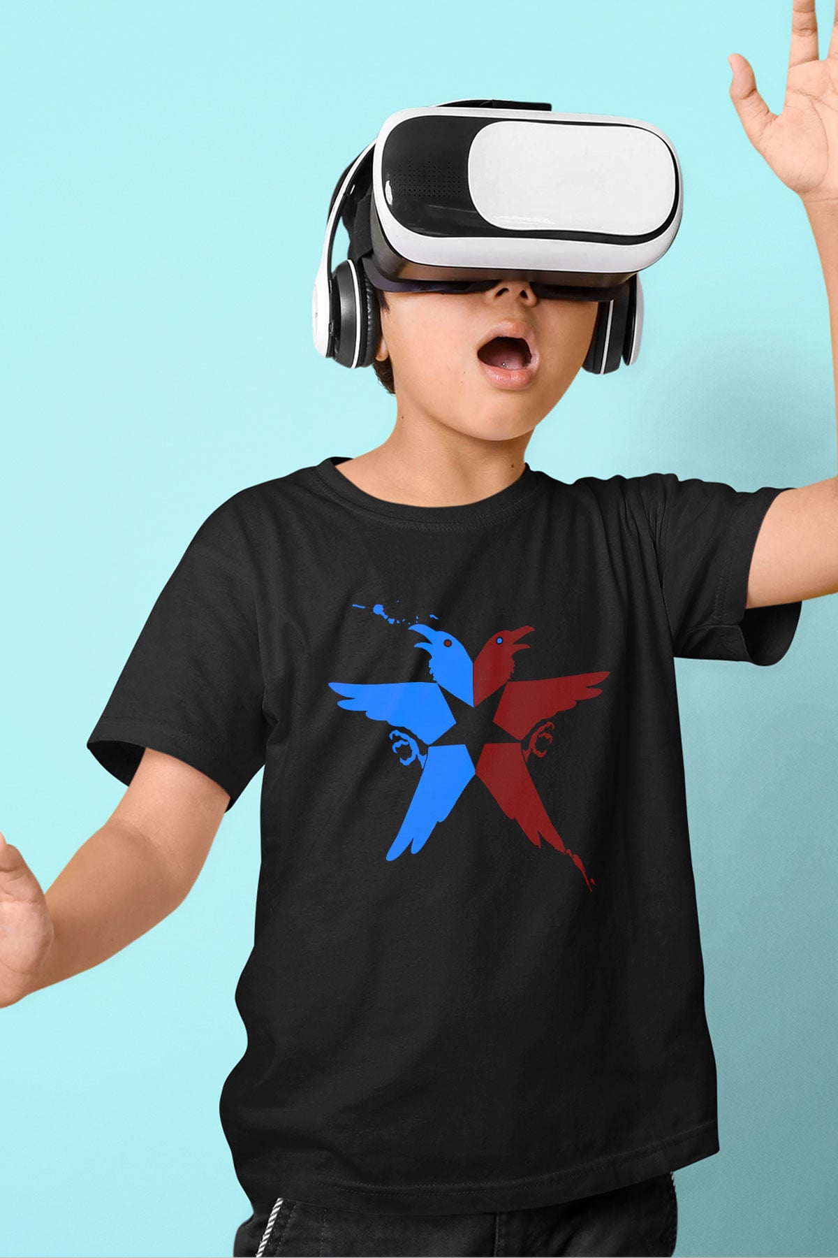 Infamous Siyah Unisex Çocuk Tişört