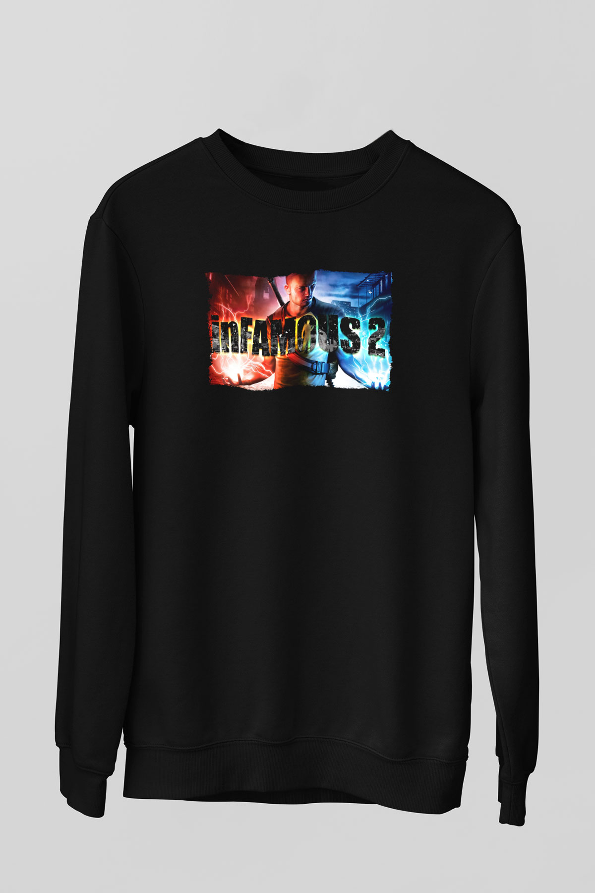 Infamous Siyah Unisex Sweatshirt