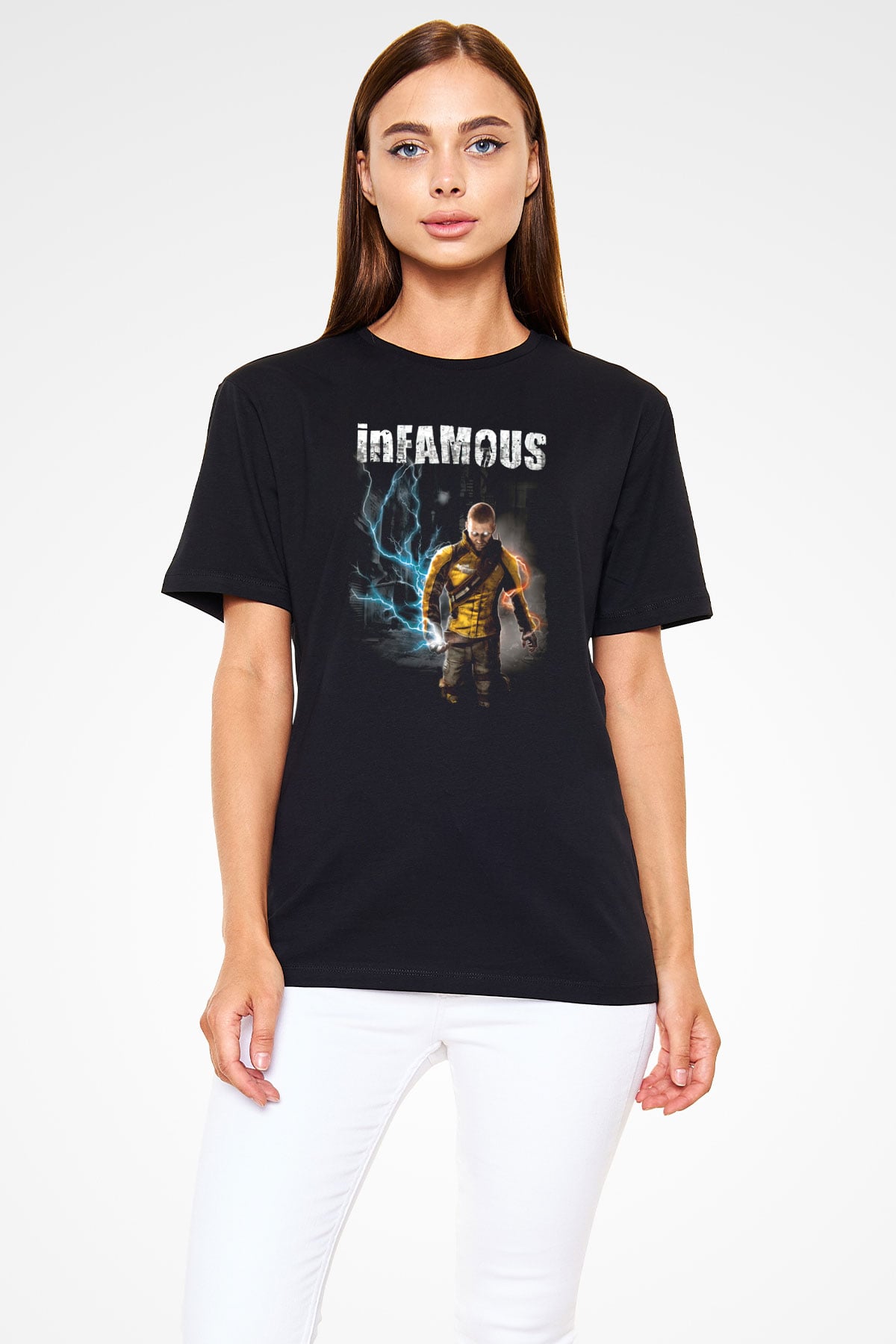 Infamous Siyah Unisex Tişört T-Shirt
