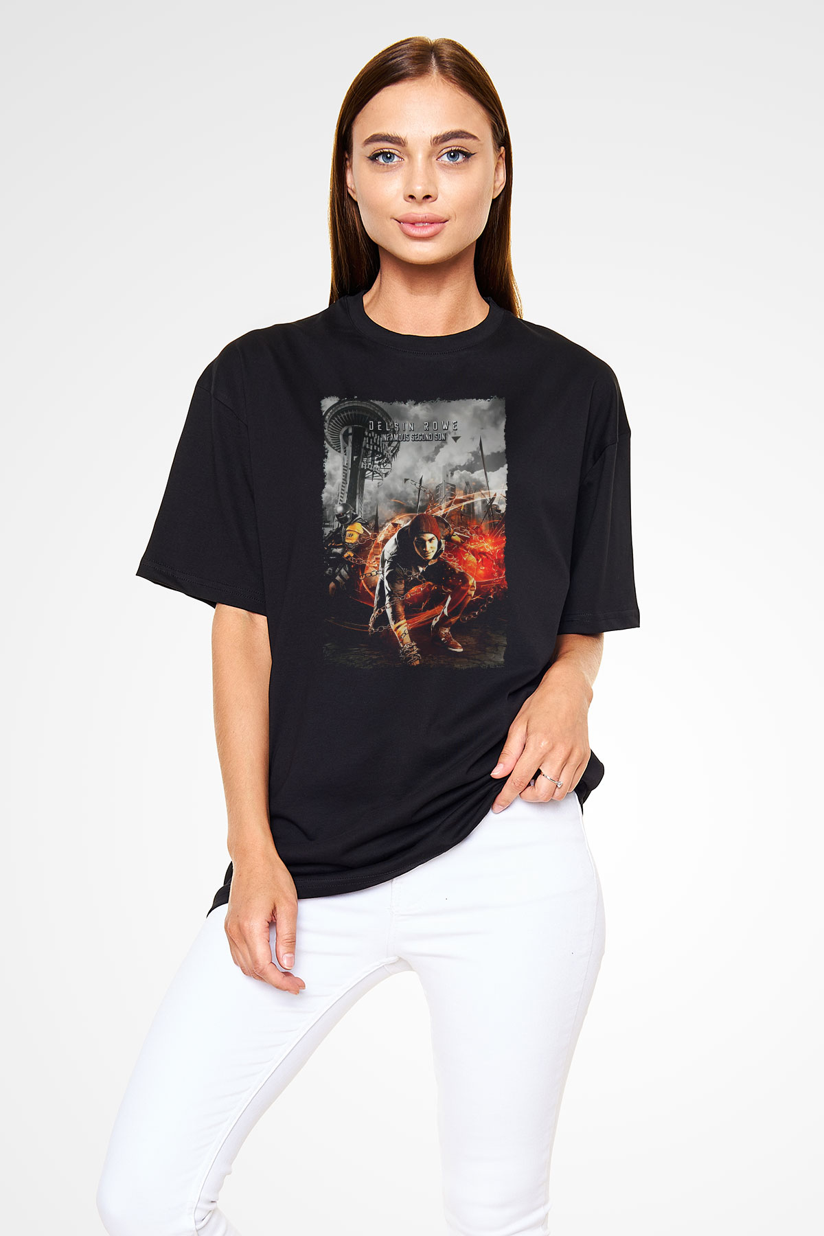 Infamous Siyah Unisex Tişört T-Shirt