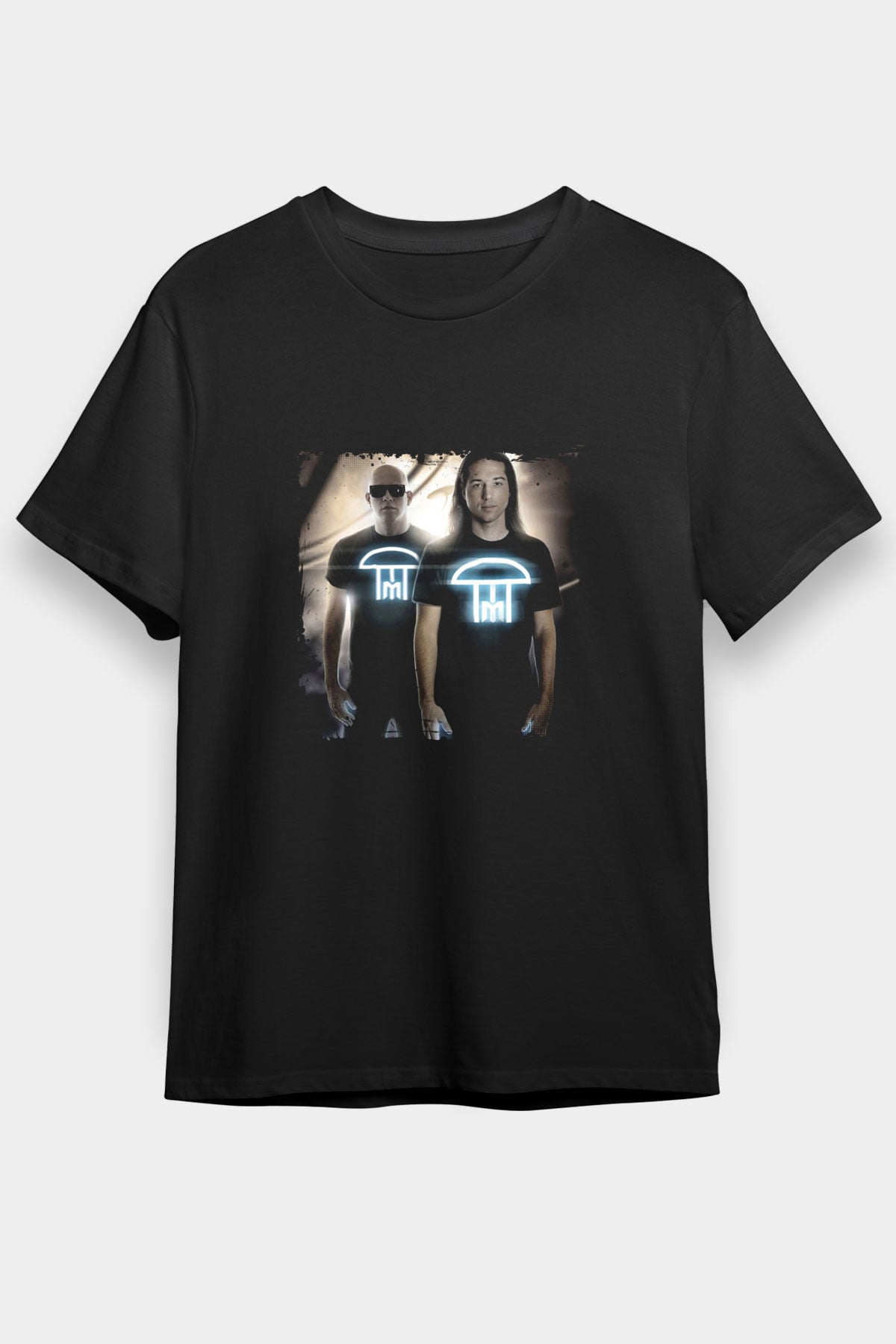 Infected Mushroom Baskılı Unisex Siyah Tişört