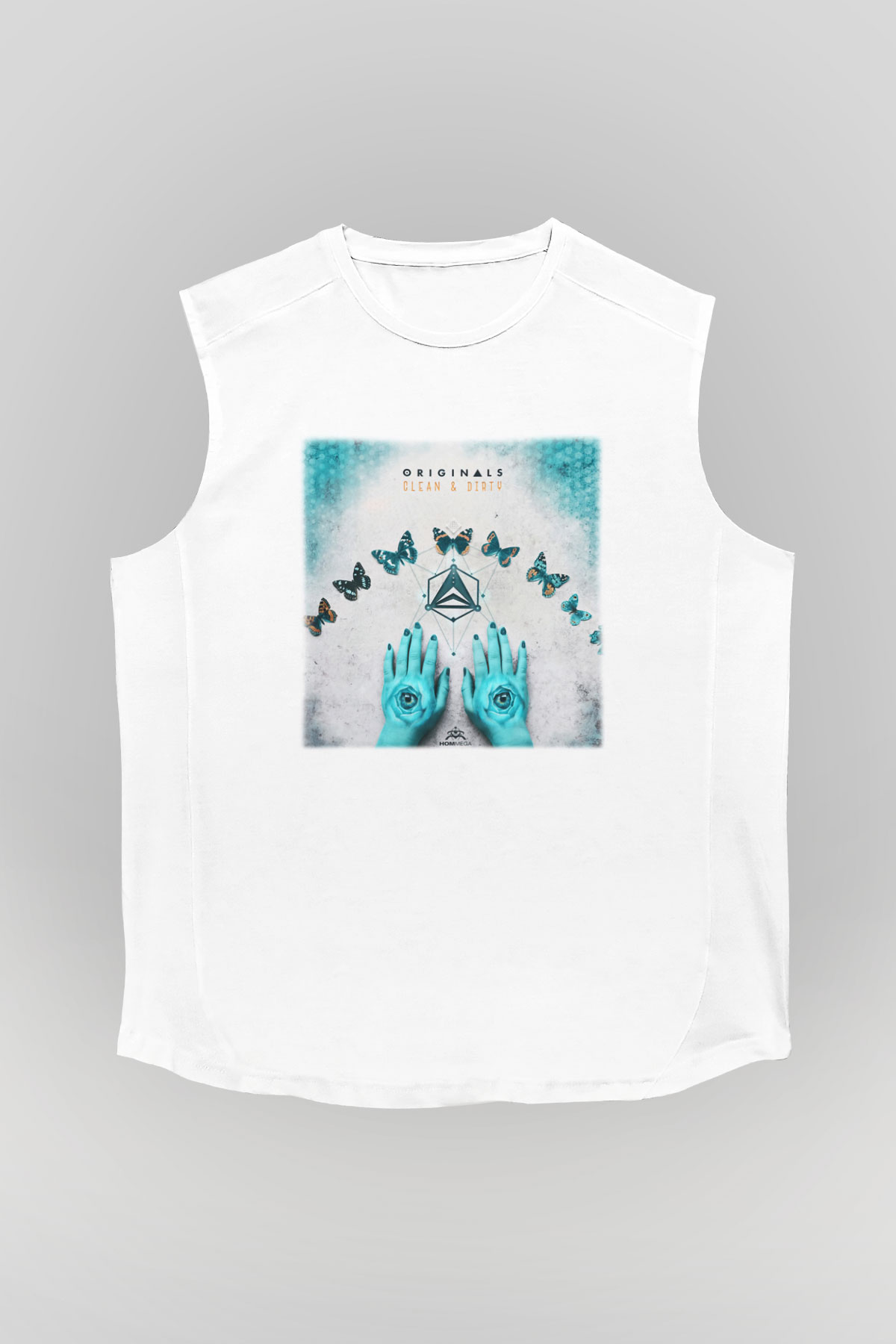 Infected Mushroom Beyaz Unisex Kolsuz Tişört