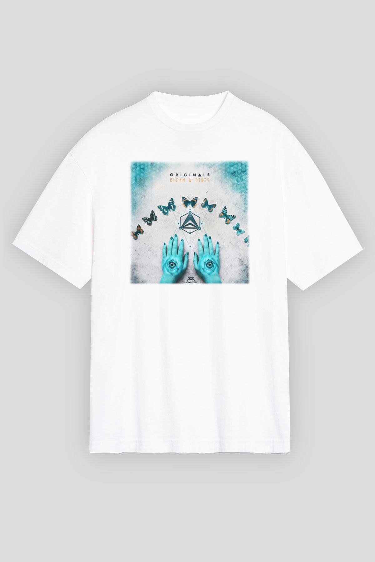 Infected Mushroom Beyaz Unisex Oversize Tişört T-Shirt