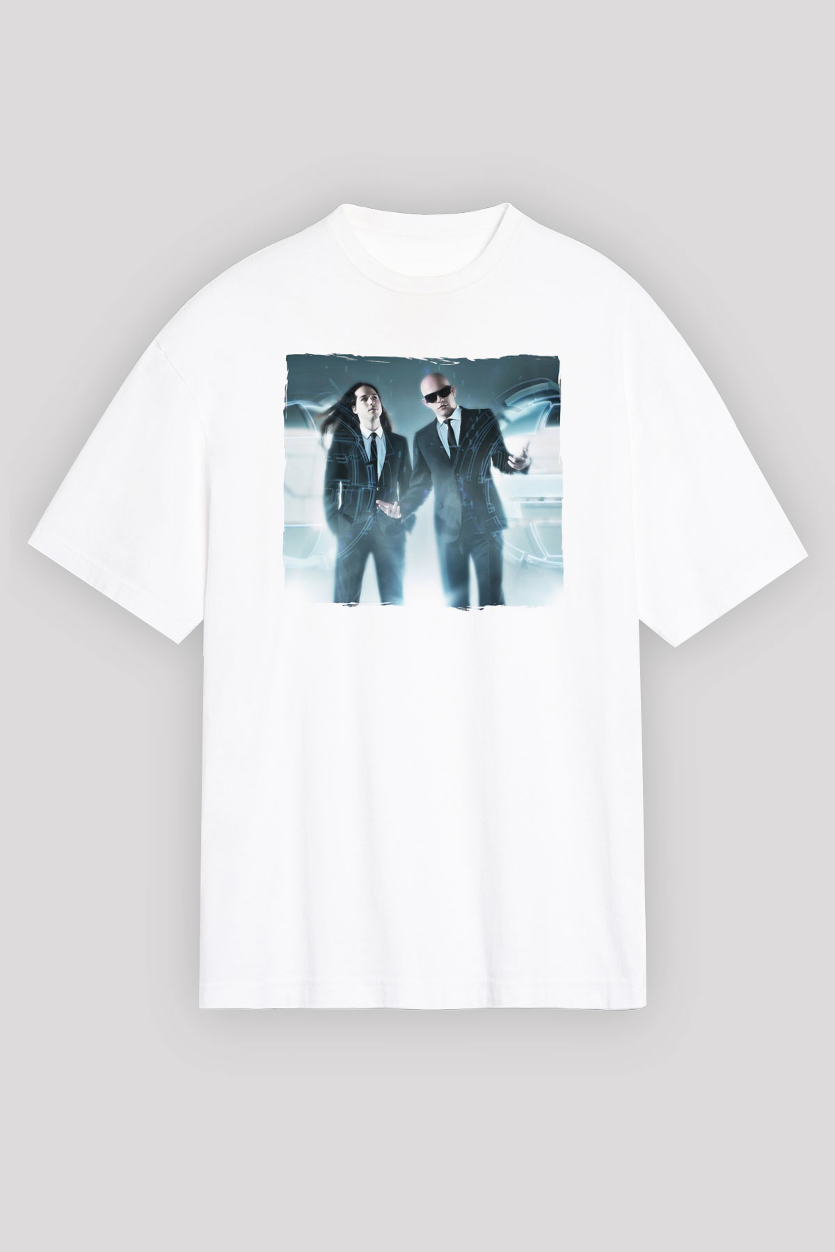 Infected Mushroom Beyaz Unisex Tişört T-Shirt - TişörtFabrikası