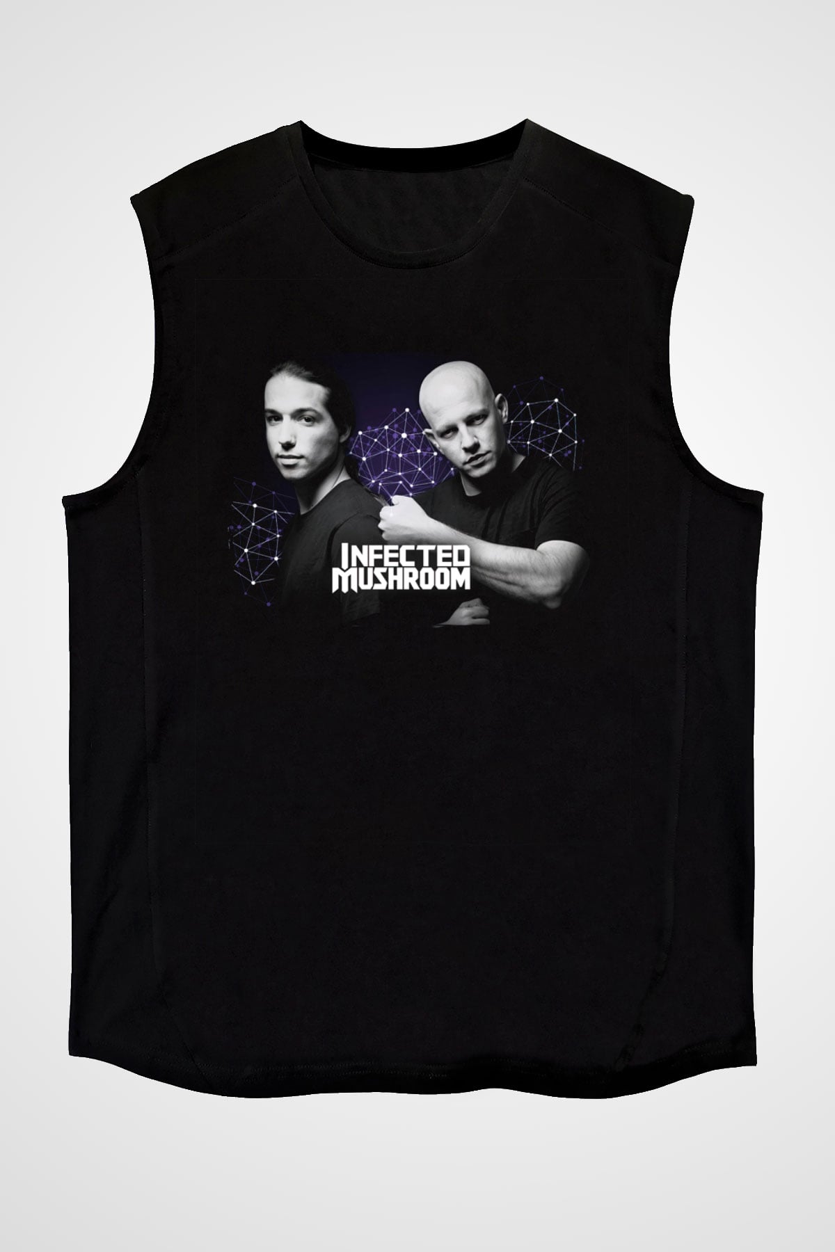 Infected Mushroom Siyah Unisex Kolsuz Tişört