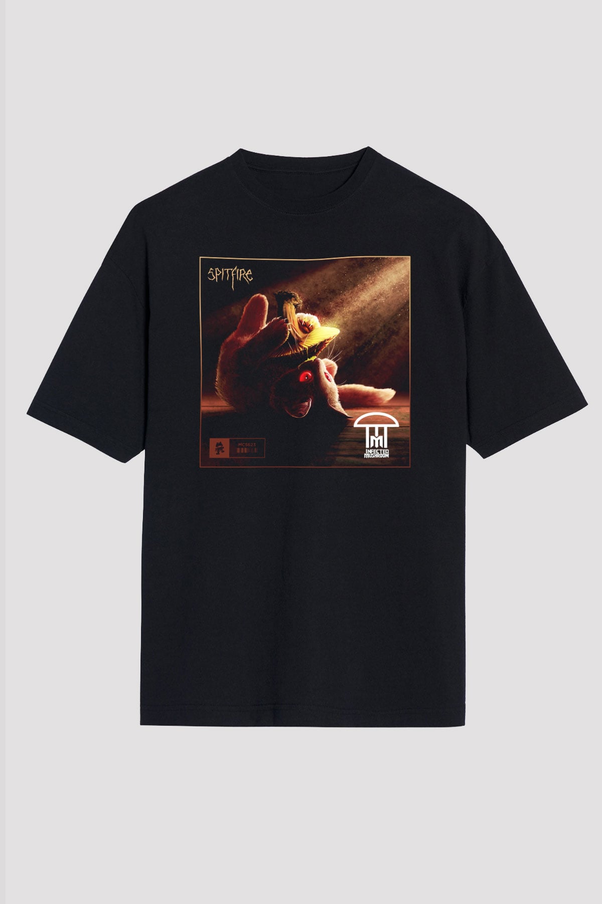 Infected Mushroom Siyah Unisex Oversize Tişört T-Shirt