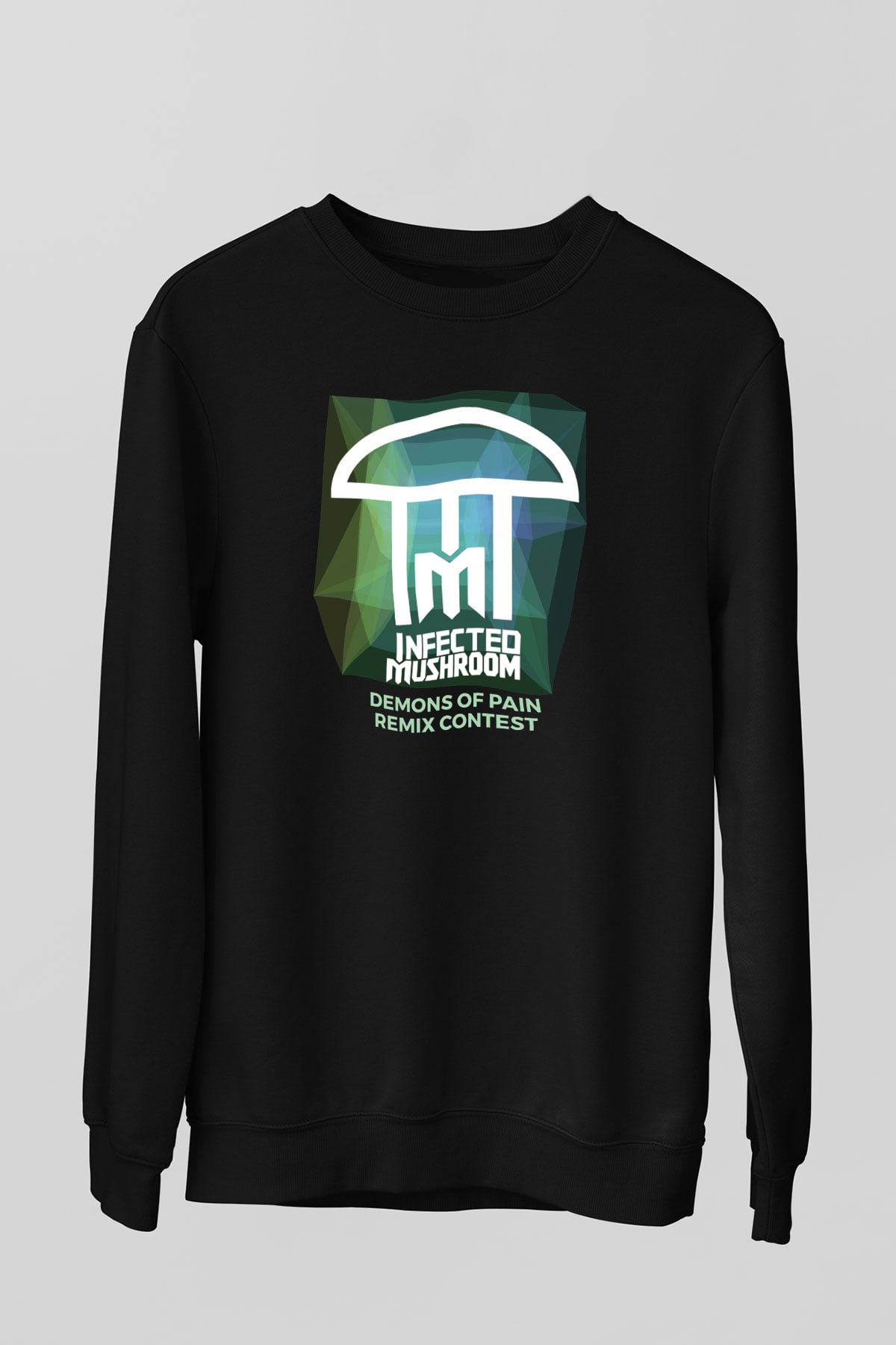 Infected Mushroom Siyah Unisex Sweatshirt