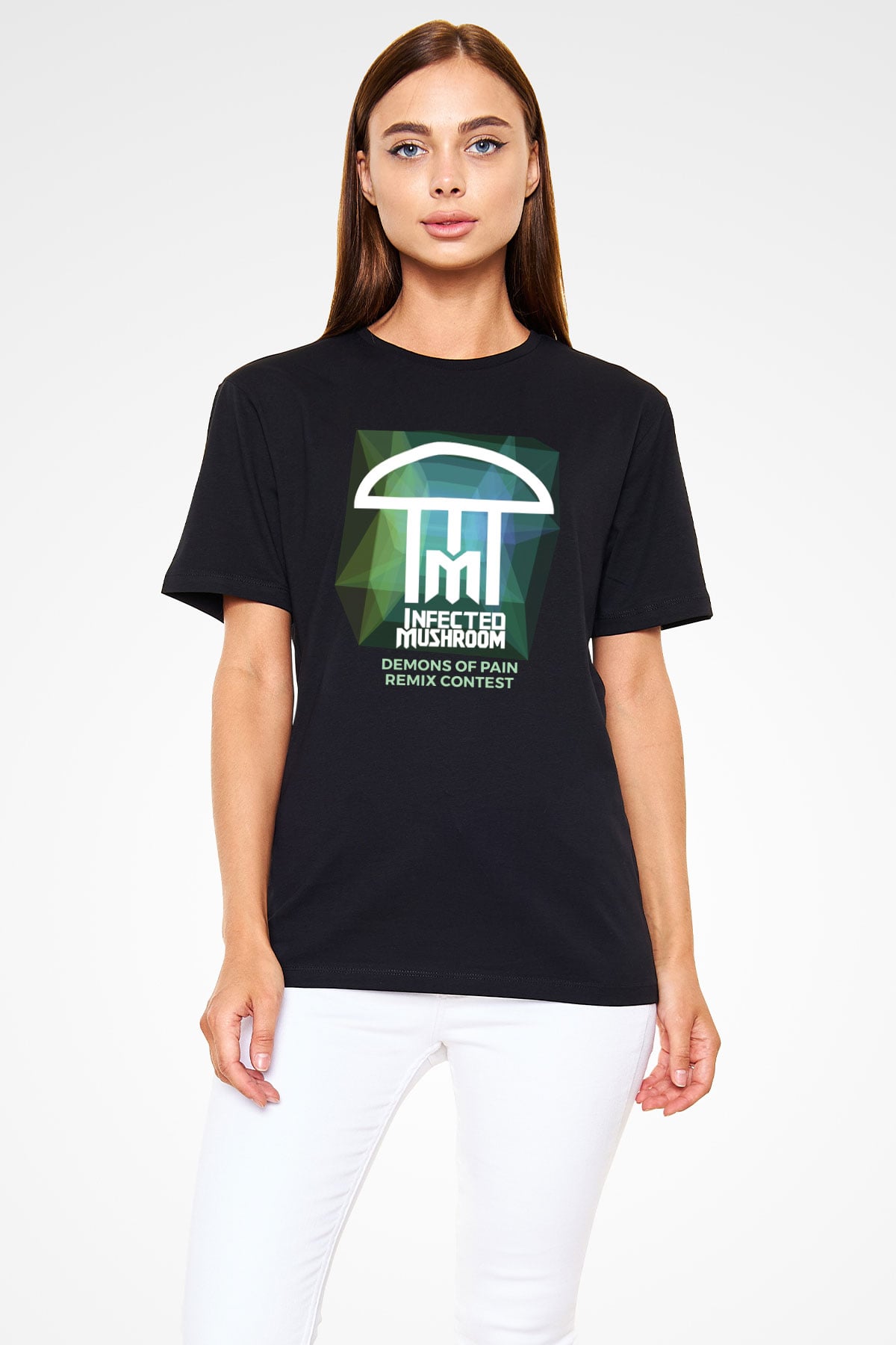 Infected Mushroom Siyah Unisex Tişört T-Shirt - TişörtFabrikası