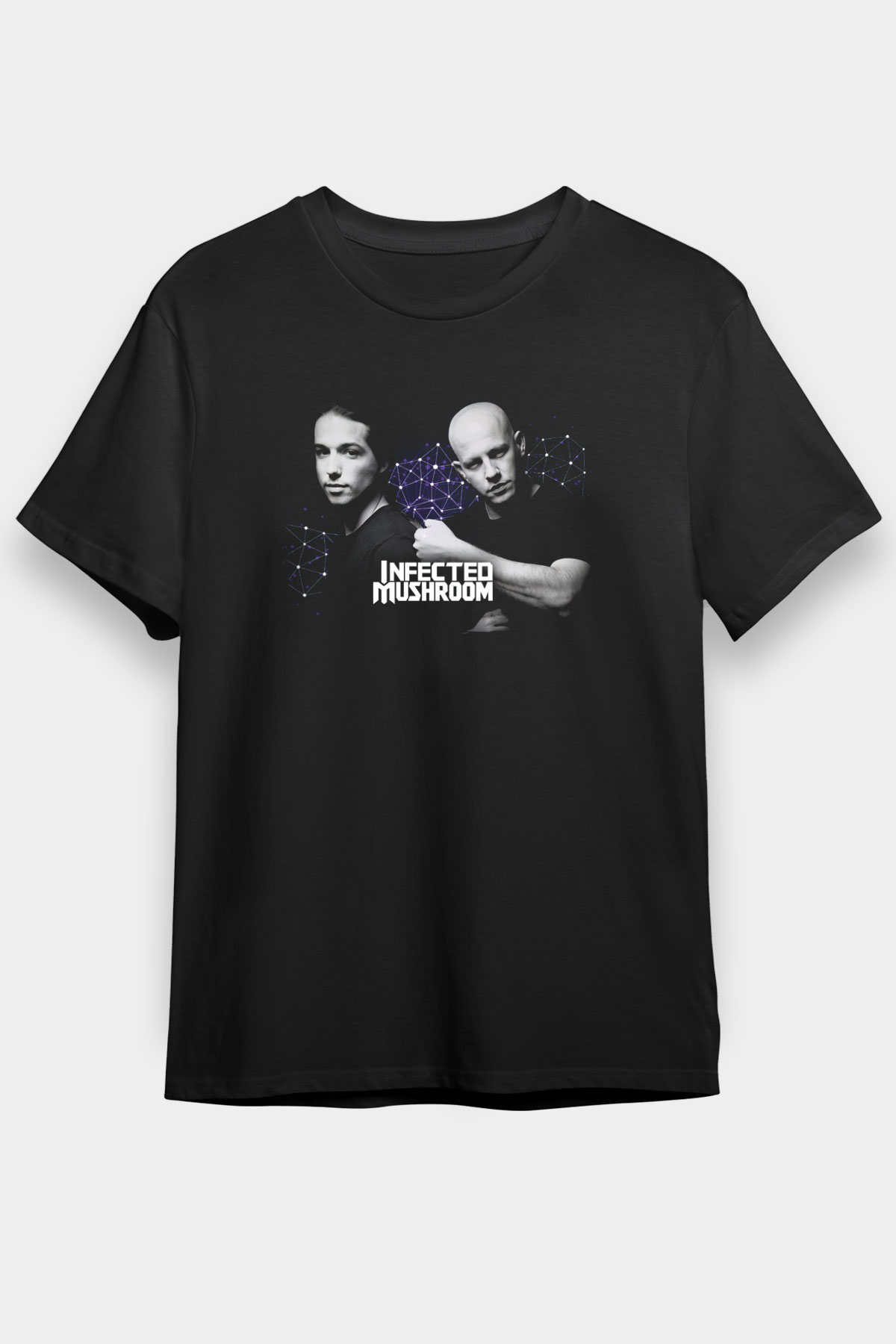 Infected Mushroom Siyah Unisex Tişört T-Shirt - TişörtFabrikası