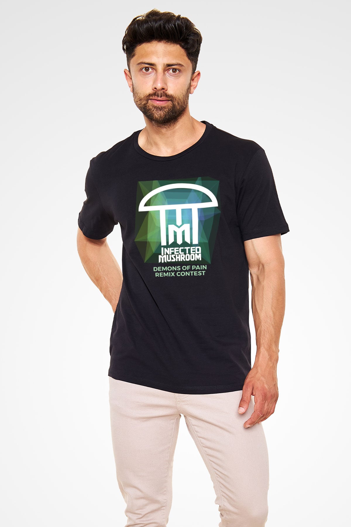 Infected Mushroom Siyah Unisex Tişört T-Shirt - TişörtFabrikası