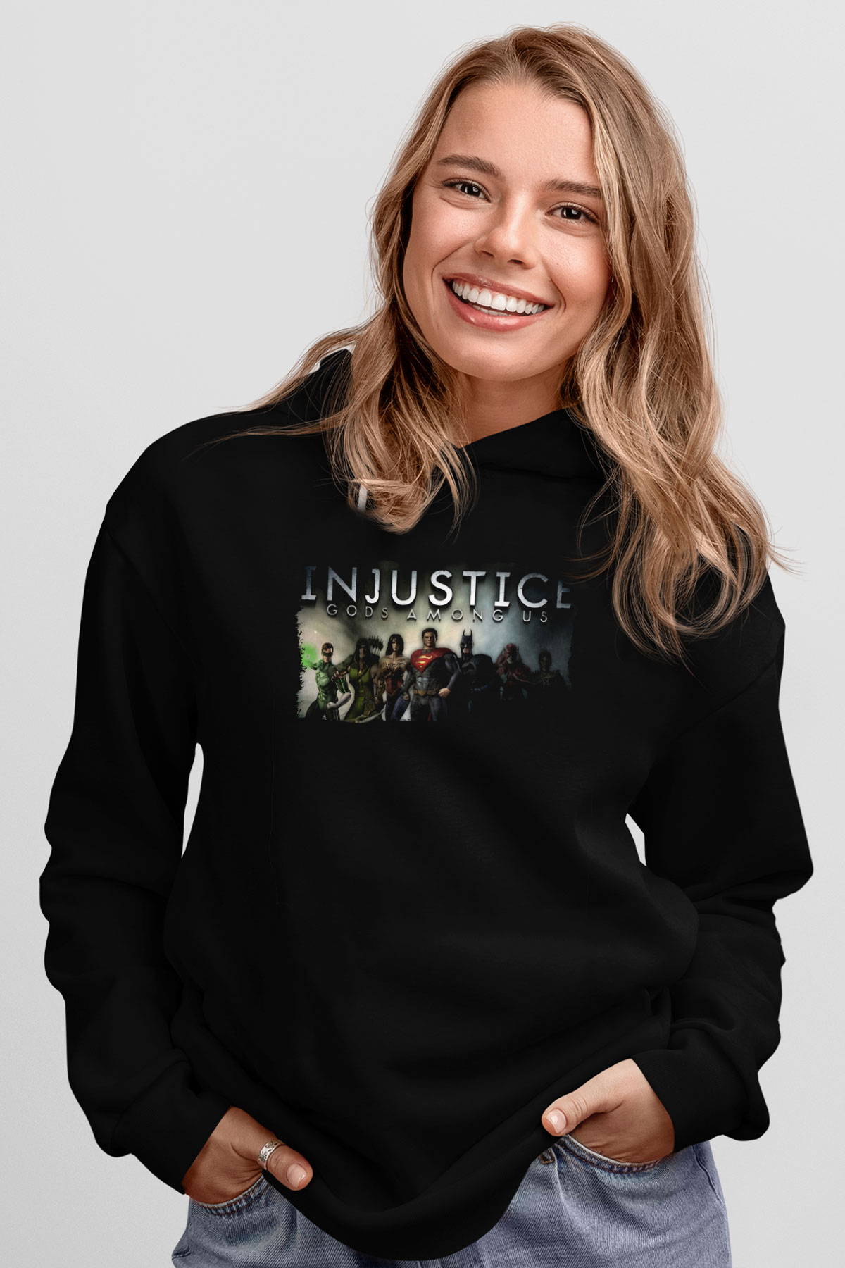 Injustice 2 Siyah Unisex Hoodie